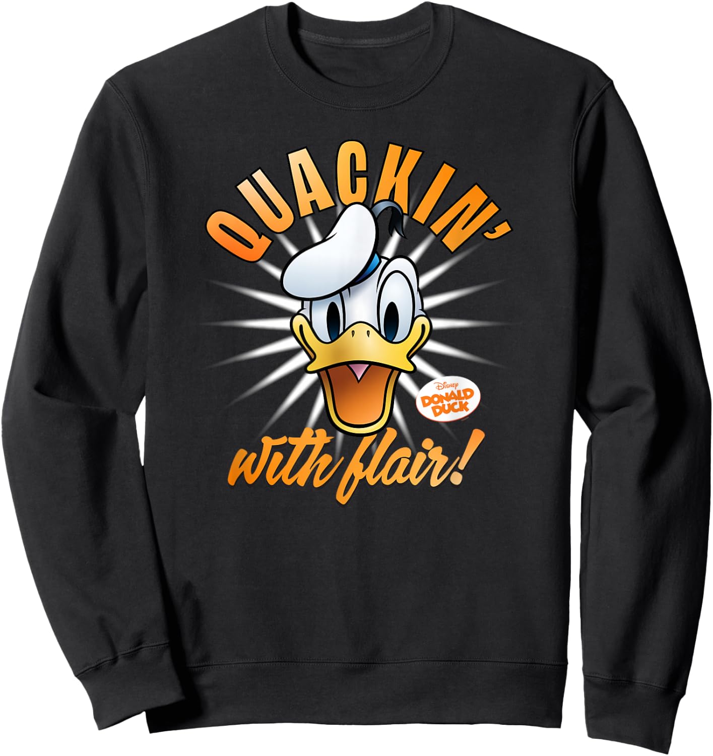 Disney Donald Duck 90th Anniversary Quackin’ with Flair! Sweatshirt - Sweatshirt | Black