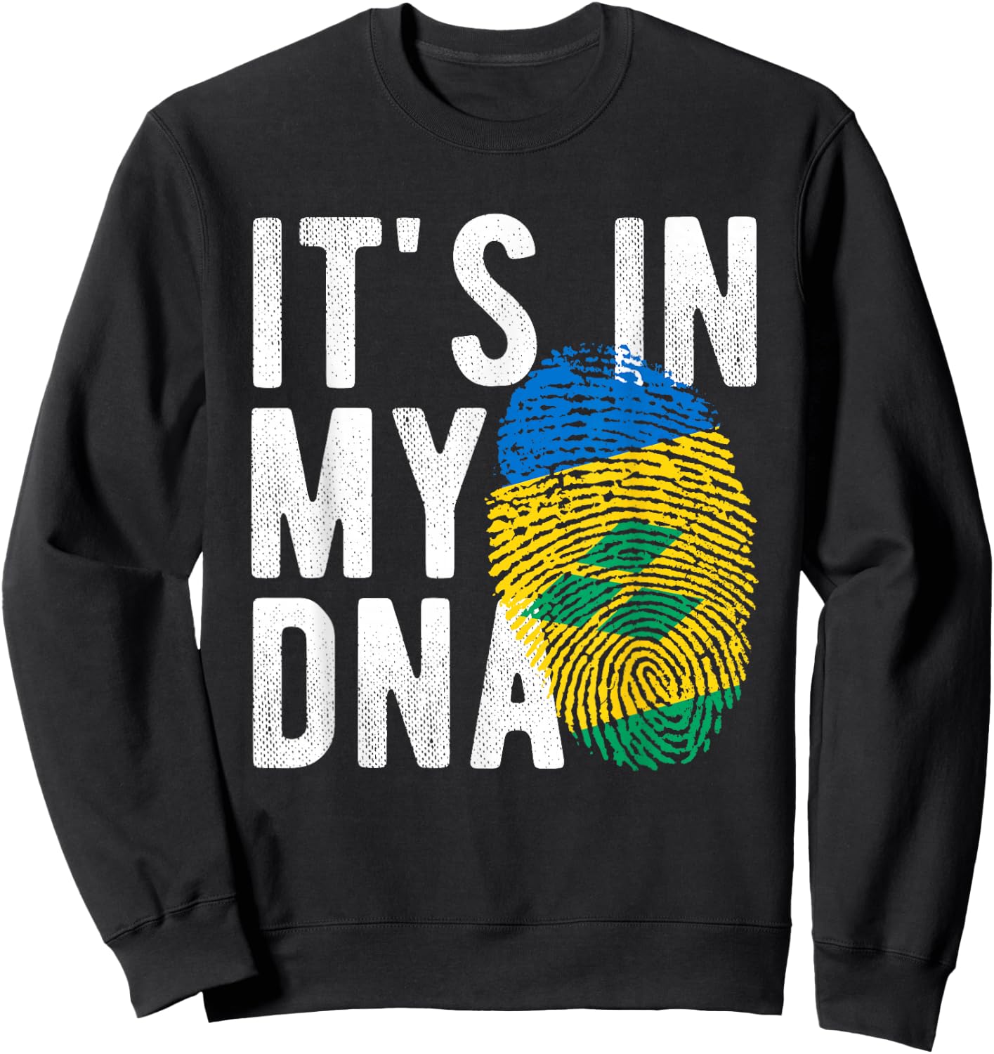 It's in My DNA St. Vincent and The Grenadines Flag Sweatshirt - Sweatshirt | Black