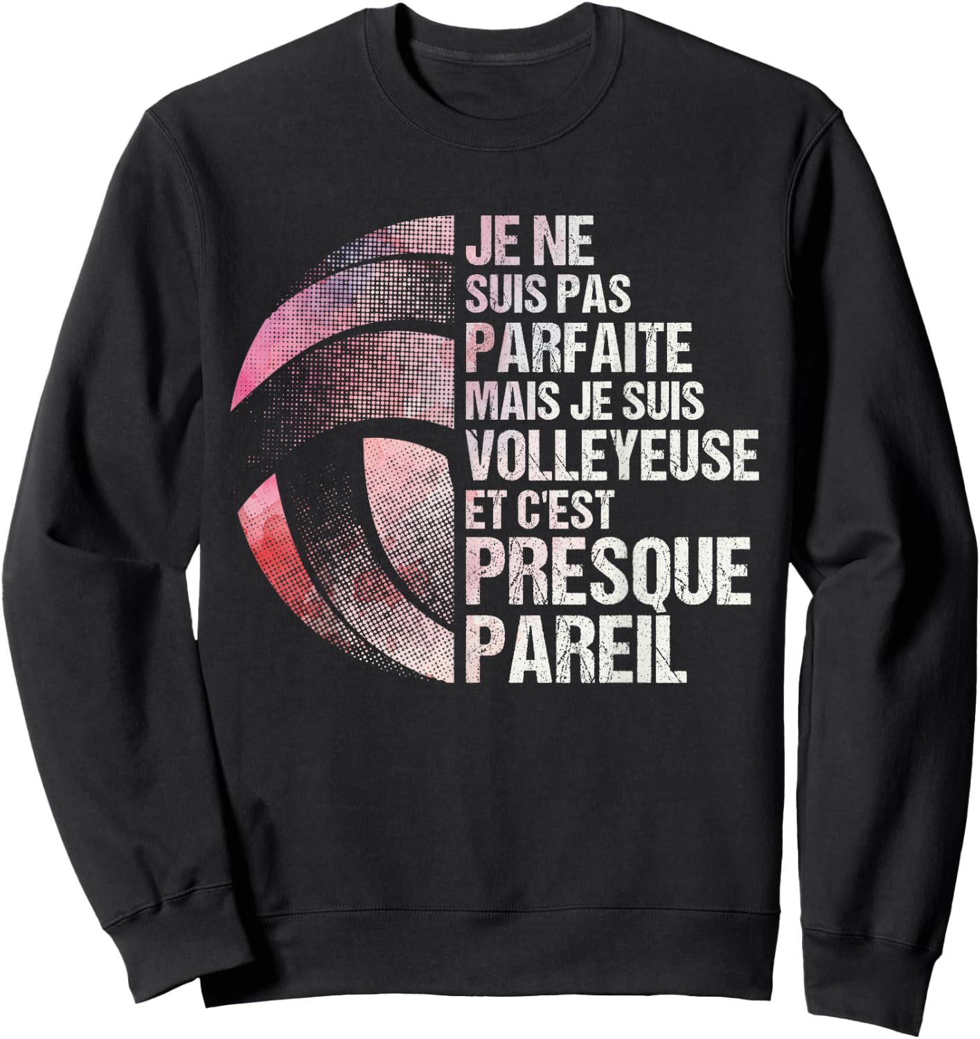 Volleyball Women Volleyball Humour , Black, S Sweatshirt - Sweatshirt | Black