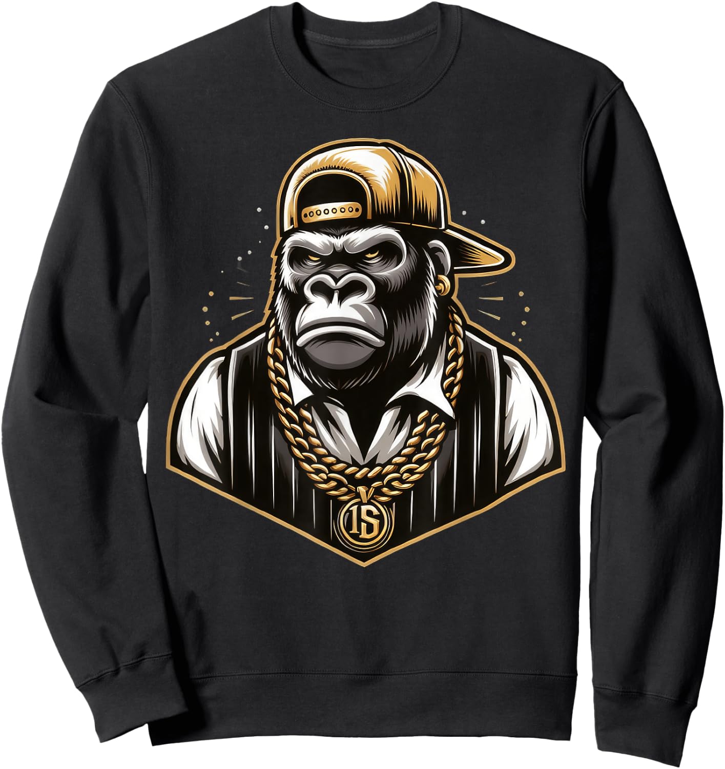 Rapper Kostüm Kinder Jungen , black Sweatshirt - Sweatshirt | Black