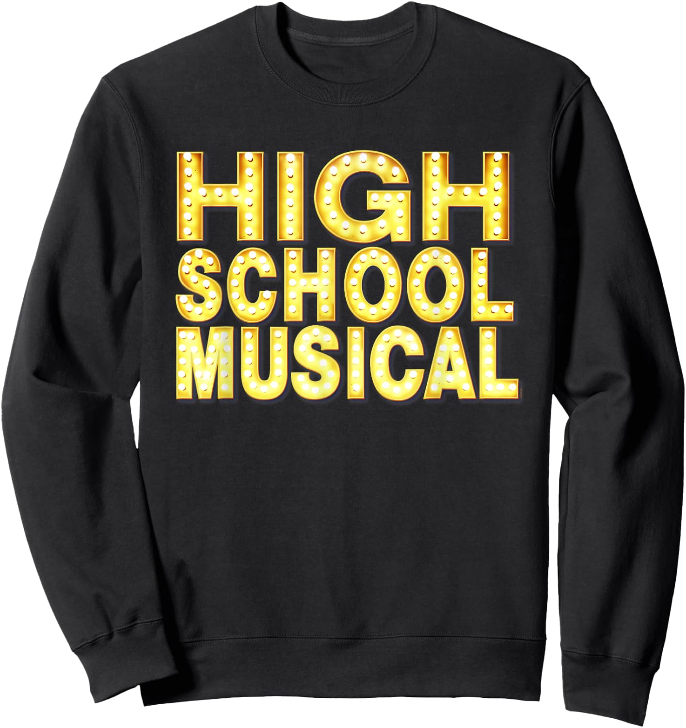 Disney Channel Official High School Musical Movie Logo , Black, S Sweatshirt - Sweatshirt | Black