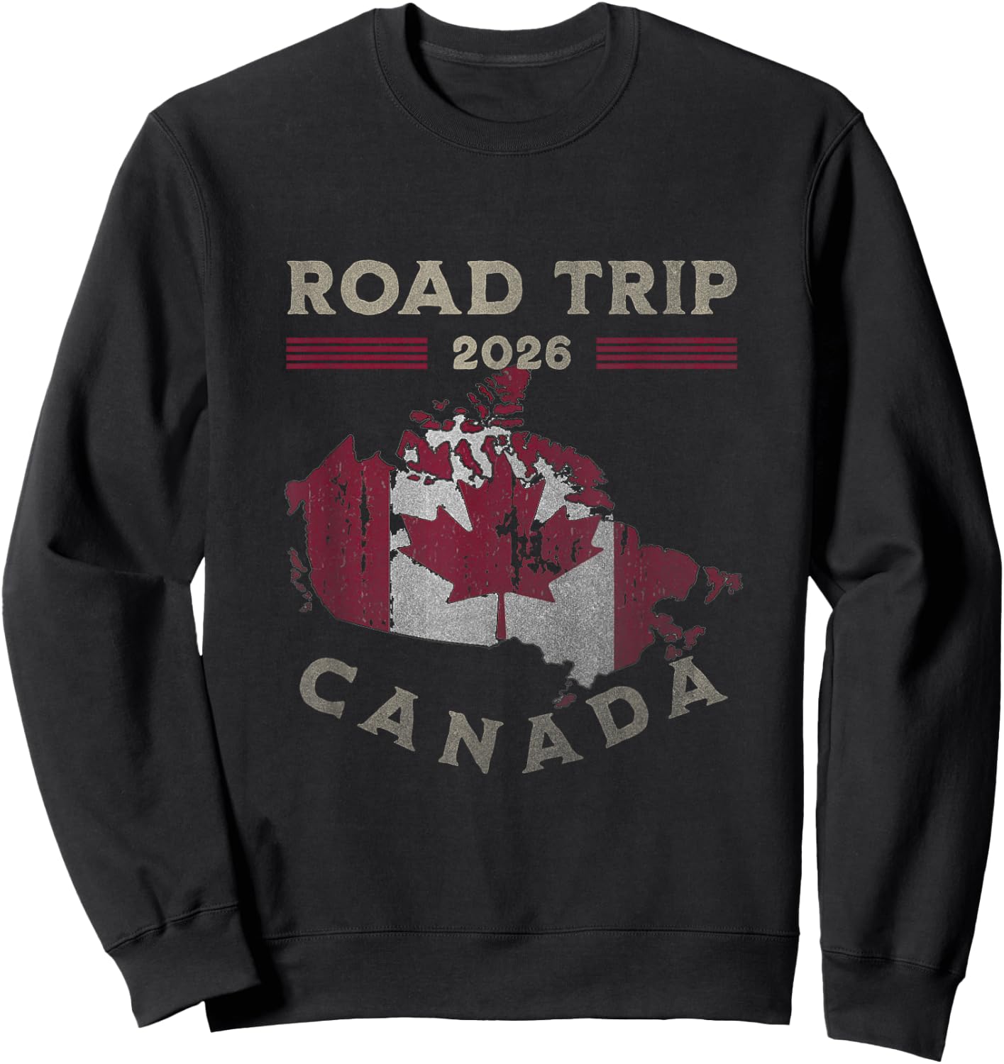 Road Trip Canadien 2026 Sweatshirt - Sweatshirt | Black