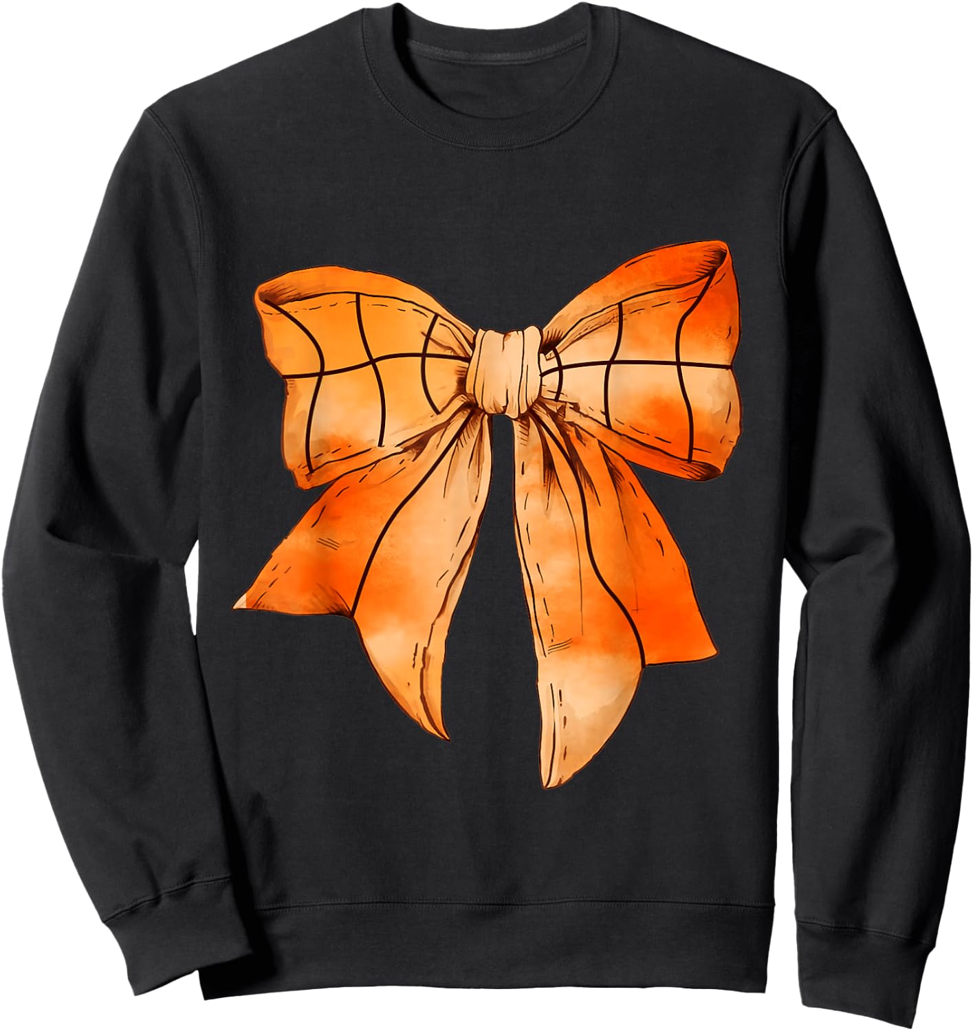 Basketball Mom Coquette Bow For Gameday Sweatshirt - Sweatshirt | Black