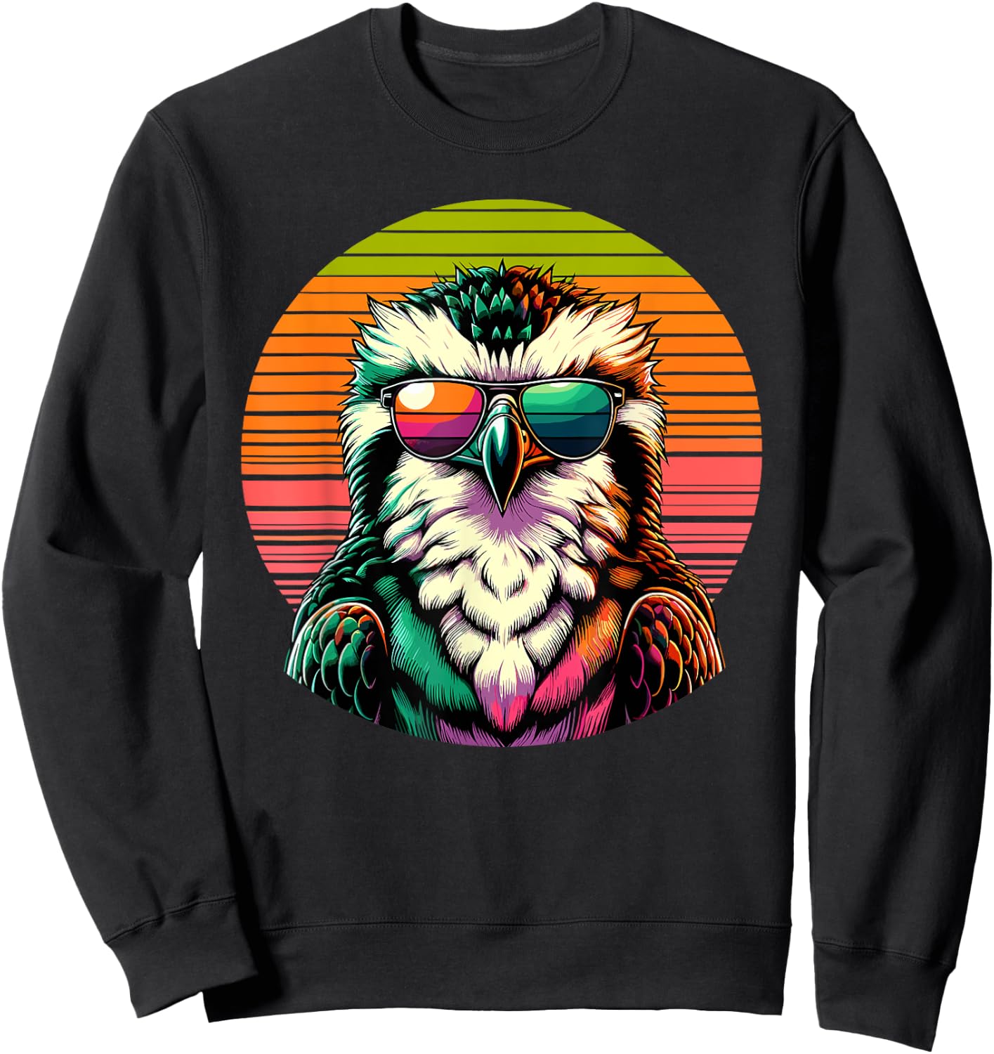 Retro Sunset Sunglasses Osprey Sea Hawk Ospreys Sweatshirt - Sweatshirt | Black
