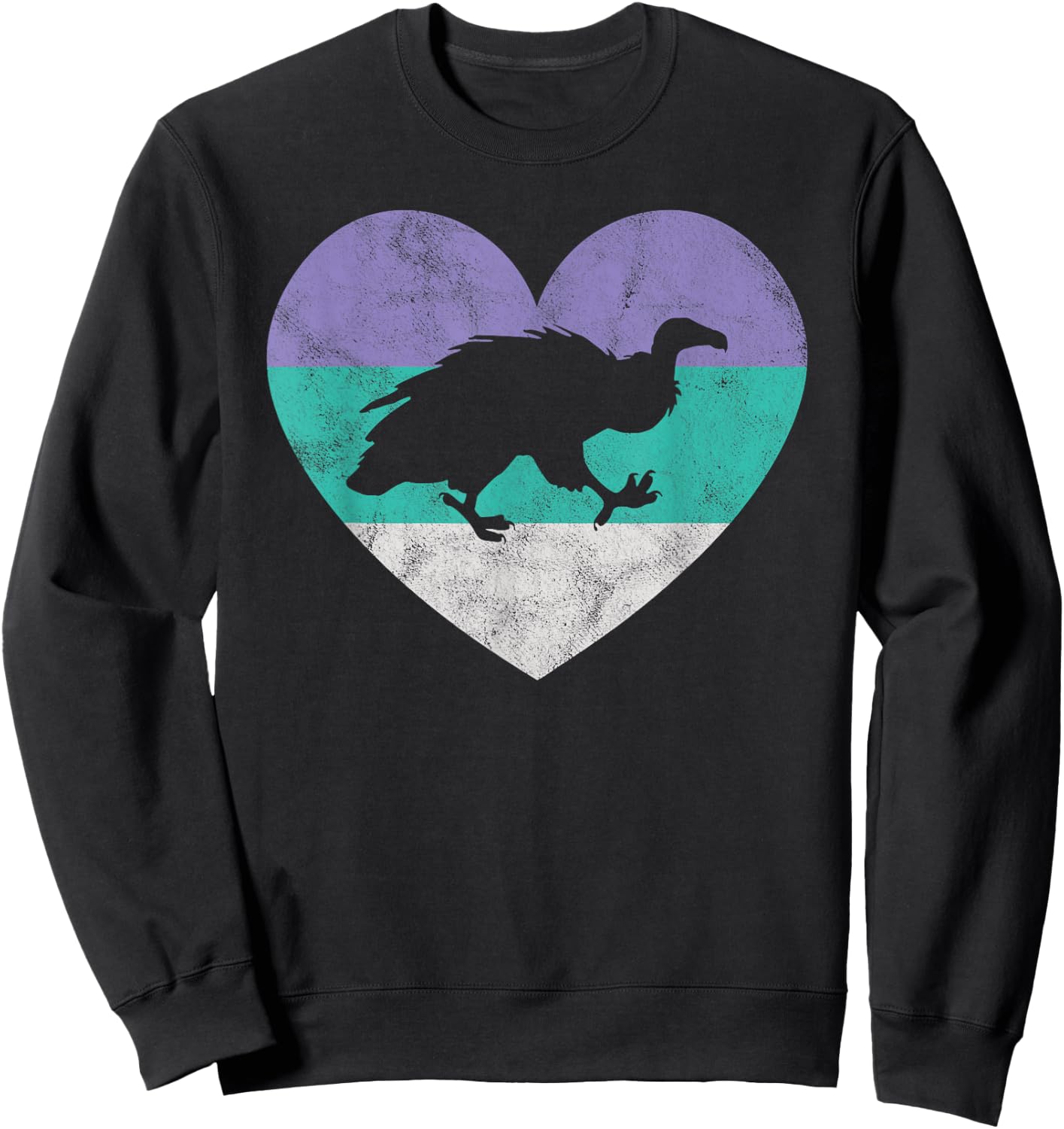 Vulture Gift & Girls Retro Cute Sweatshirt - Sweatshirt | Black