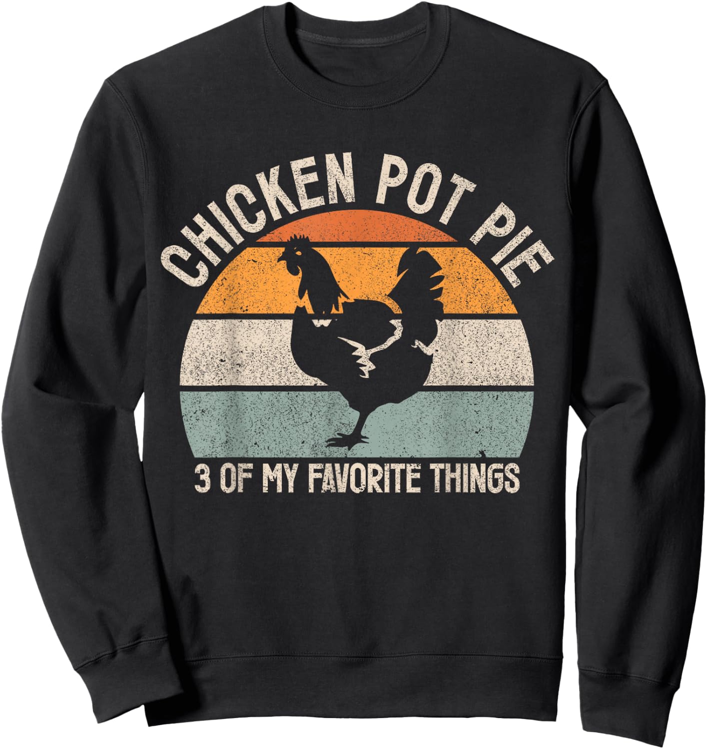 Chicken Pot Pie Apparel Vintage Black Chicken Pot Pie Sweatshirt - Sweatshirt | Black