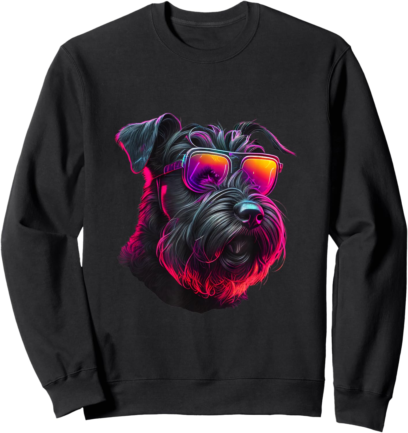 Abstract Giant Schnauzer Dog Lovers Giant Schnauzer Dogs Sweatshirt - Sweatshirt | Black