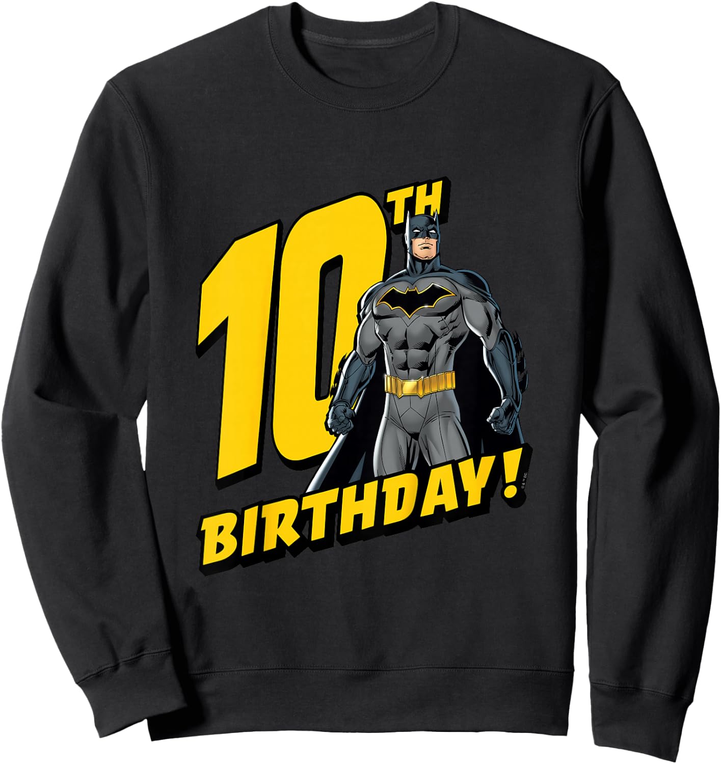 Kids Batman 10th Birthday Sweatshirt - Sweatshirt | Black