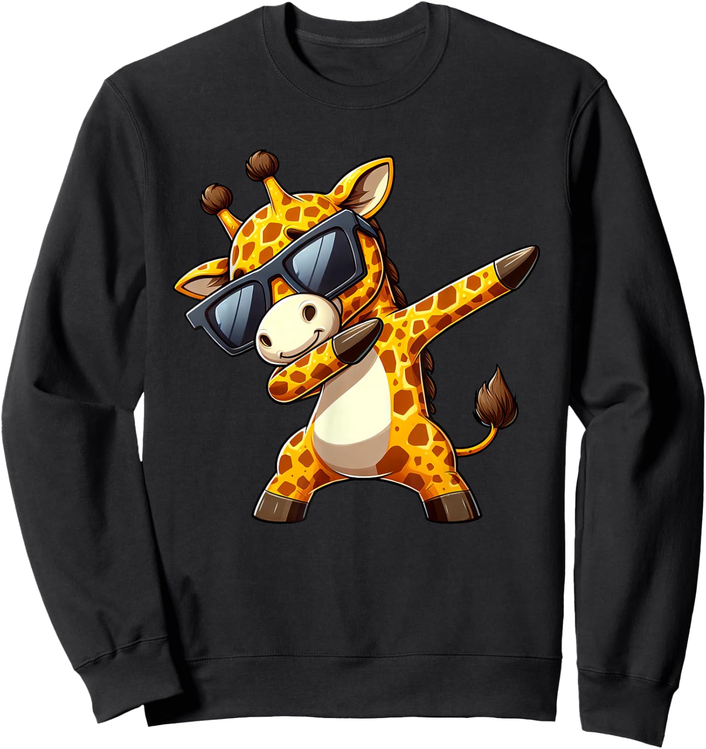 Cool Giraffe Dabbing Sweatshirt - Sweatshirt | Black