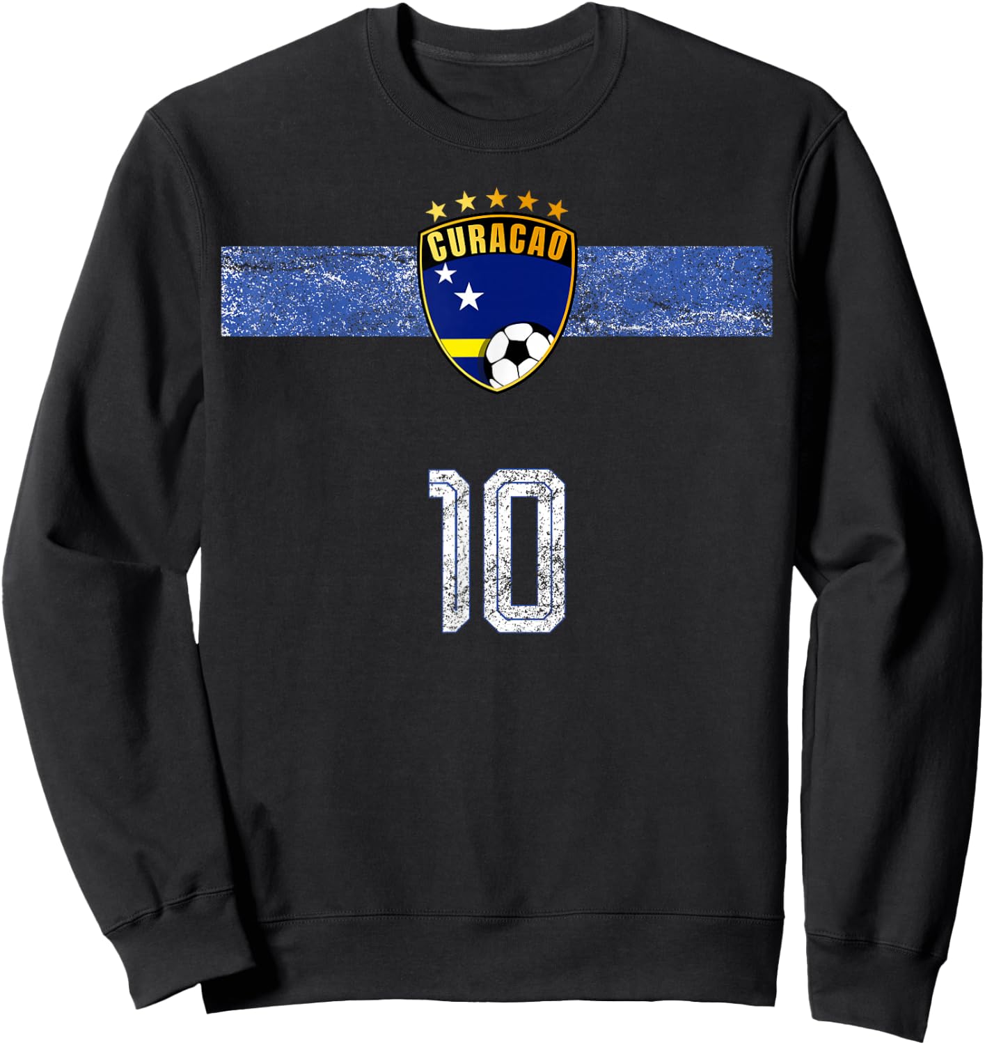 Retro Curacao Flagge Curacaoan Pride Lovers Sweatshirt - Sweatshirt | Black