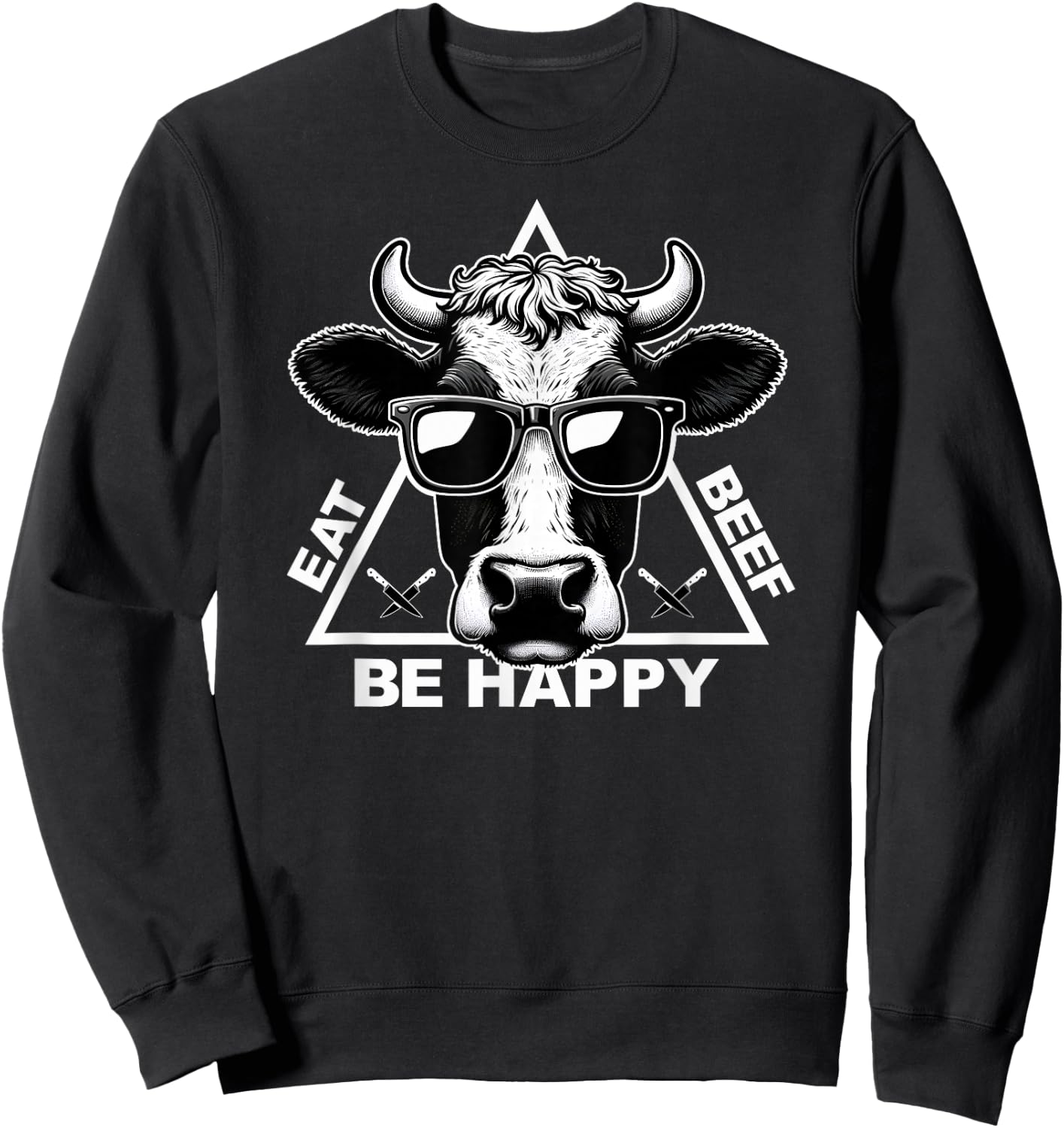 Meat Lover Carnivore Diet Cow Steak Eat Beef Carnivore Sweatshirt - Sweatshirt | Black