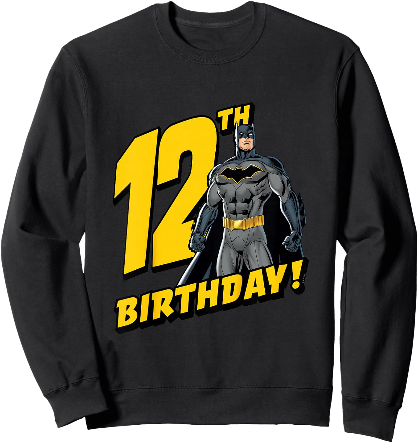 Kids Batman 12th Birthday Sweatshirt - Sweatshirt | Black