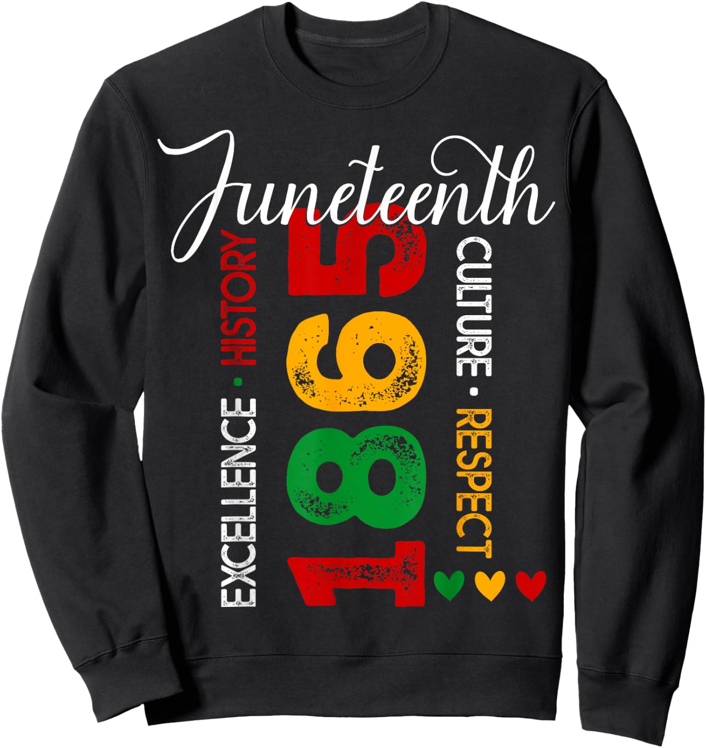 Juneteenth 1865 Independence Day Black History Afro Women Sweatshirt - Sweatshirt | Black