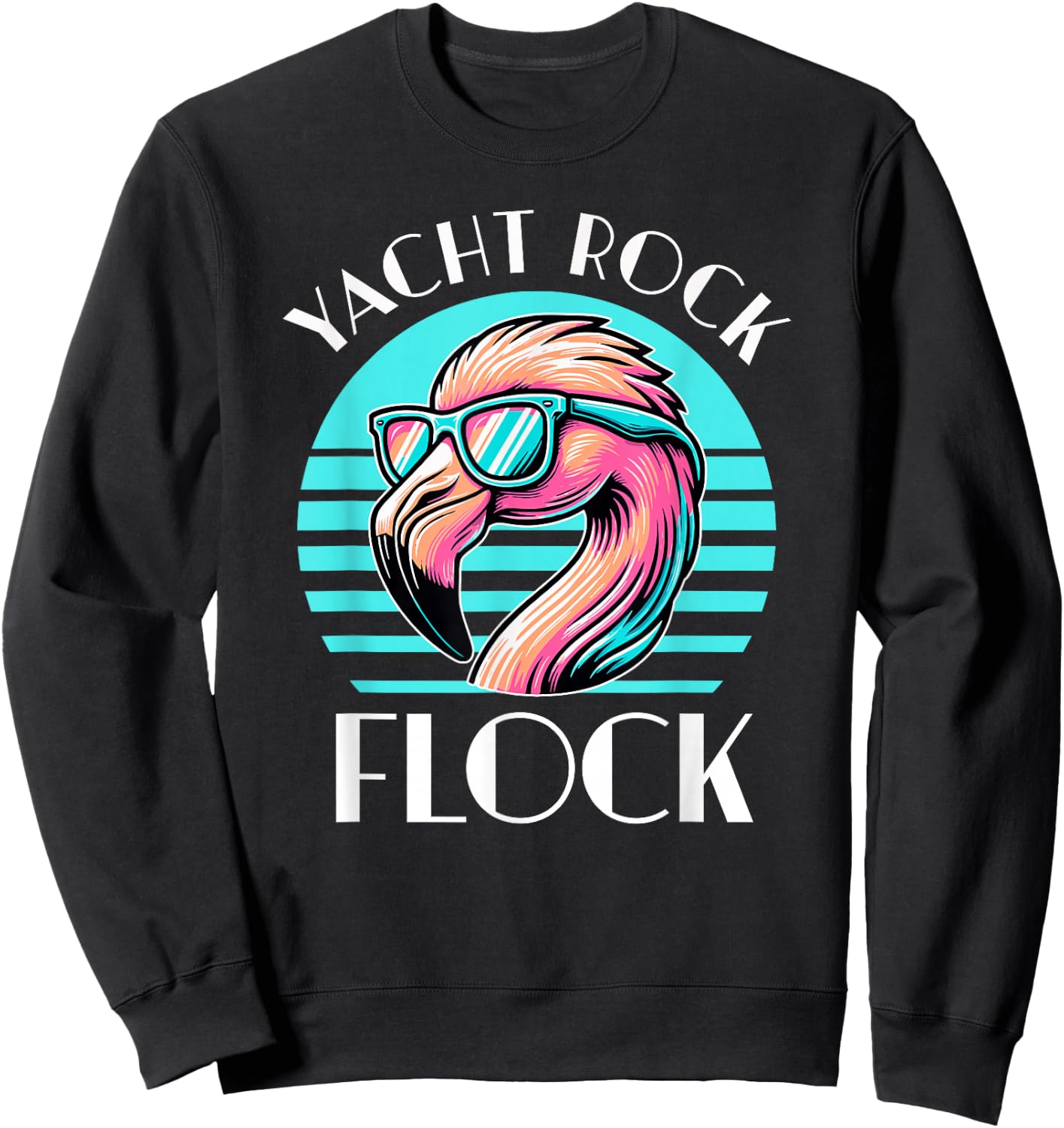 Retro Yacht Rock Flock Sweatshirt - Sweatshirt | Black