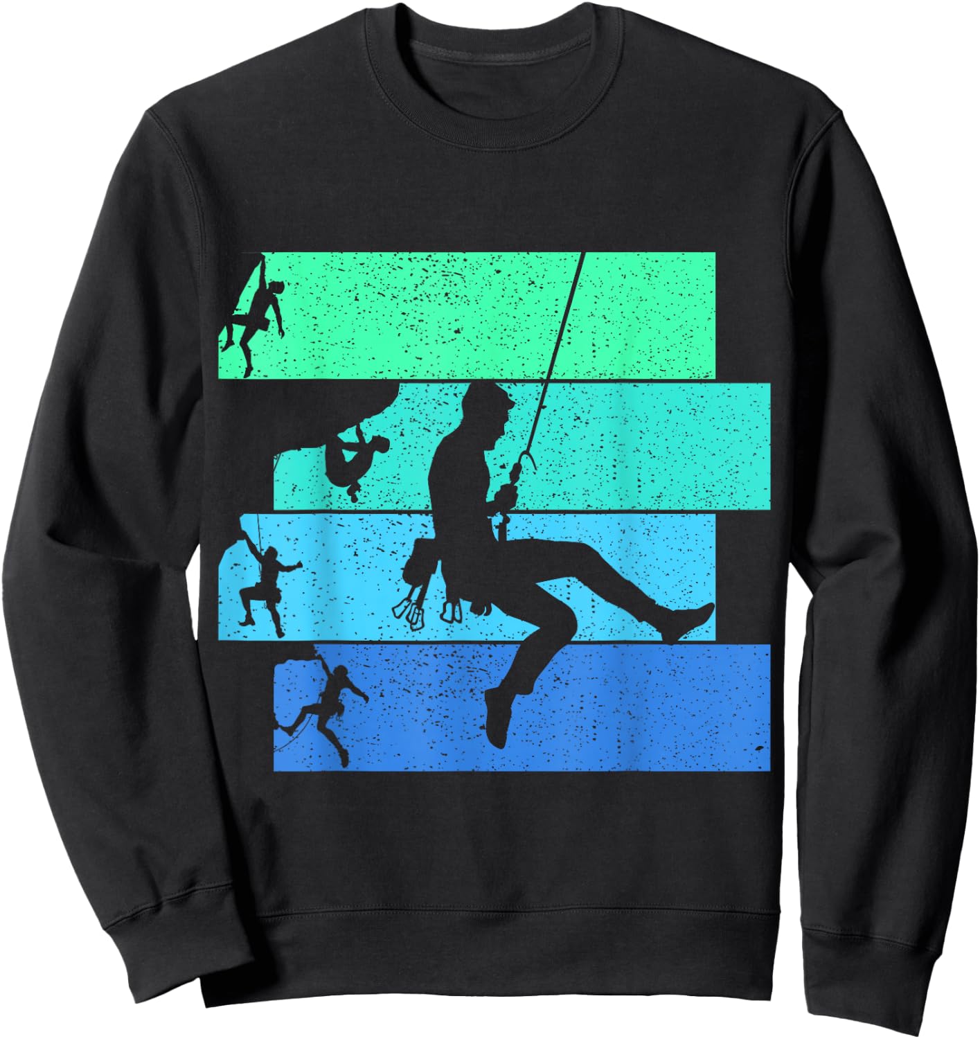 Klettern Kletterer Bouldern Bergsteigen Kinder Herren Sweatshirt - Sweatshirt | Black