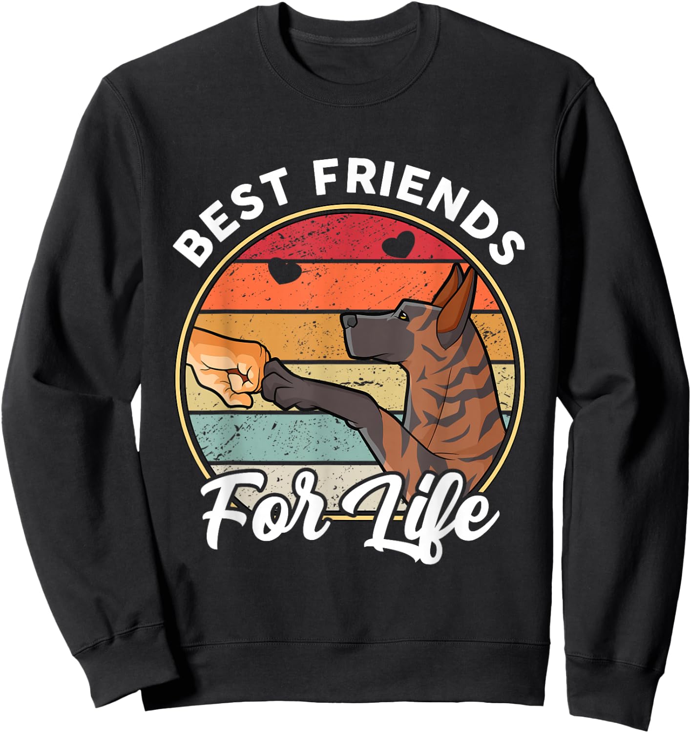 Best friends for life Dutch Shepherd Sweatshirt - Sweatshirt | Black