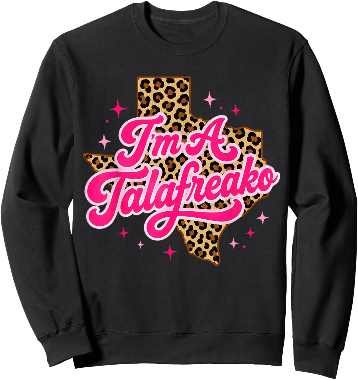 I'm a Talafreako Leopard Women Sweatshirt - Sweatshirt | Black