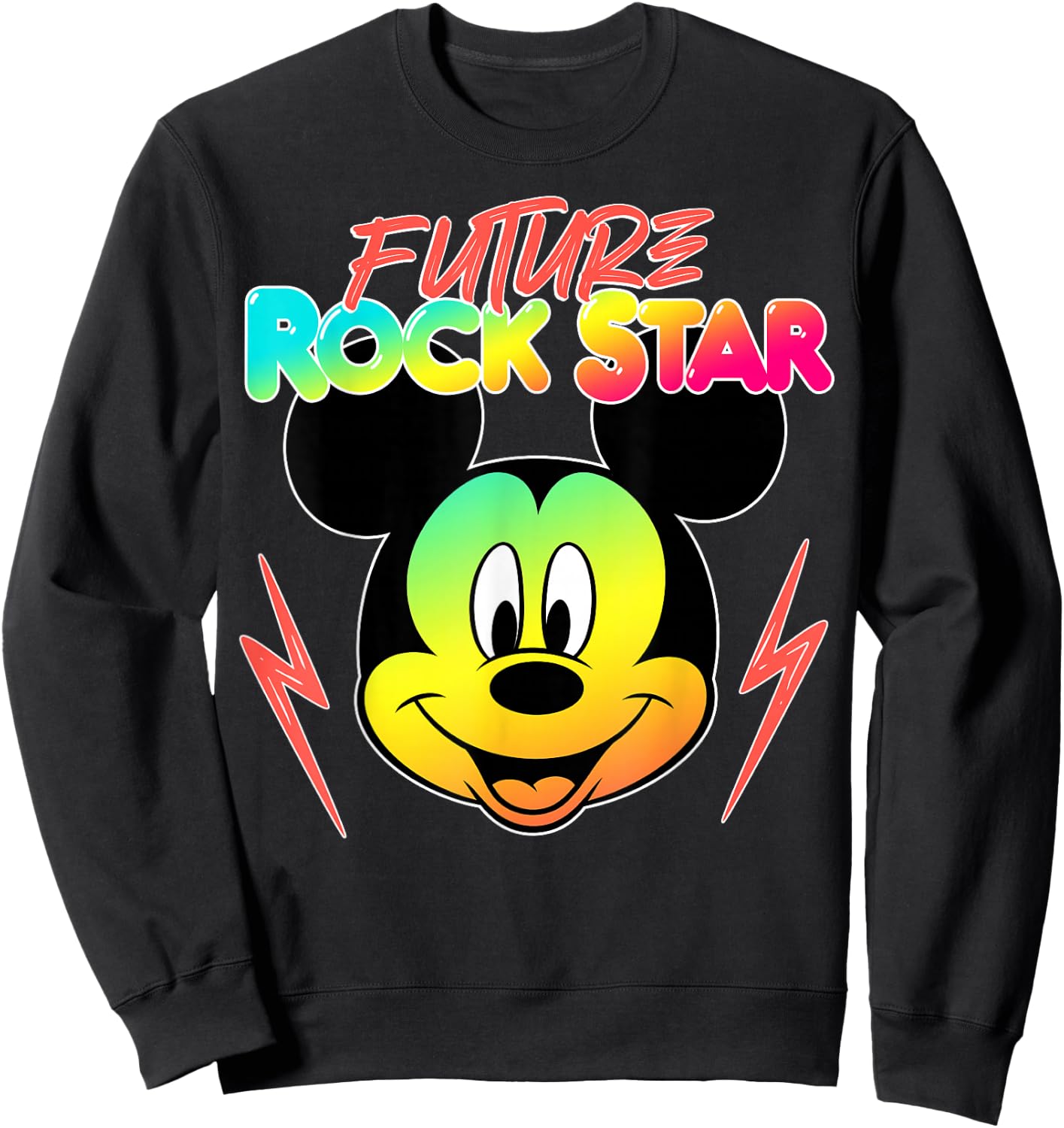 Disney Mickey Mouse Future Rock Star Sweatshirt - Sweatshirt | Black