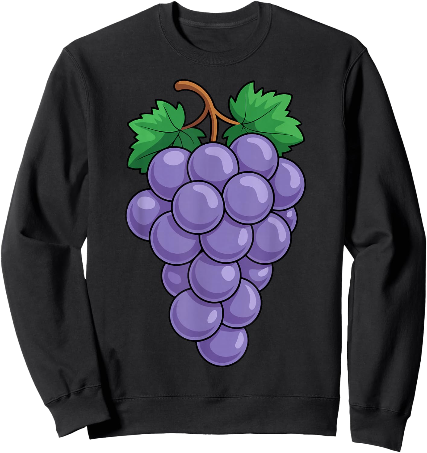 Chemise Raisins pour Adulte, Homme, Femme, Enfant, Violet Raisin Sweatshirt - Sweatshirt | Black