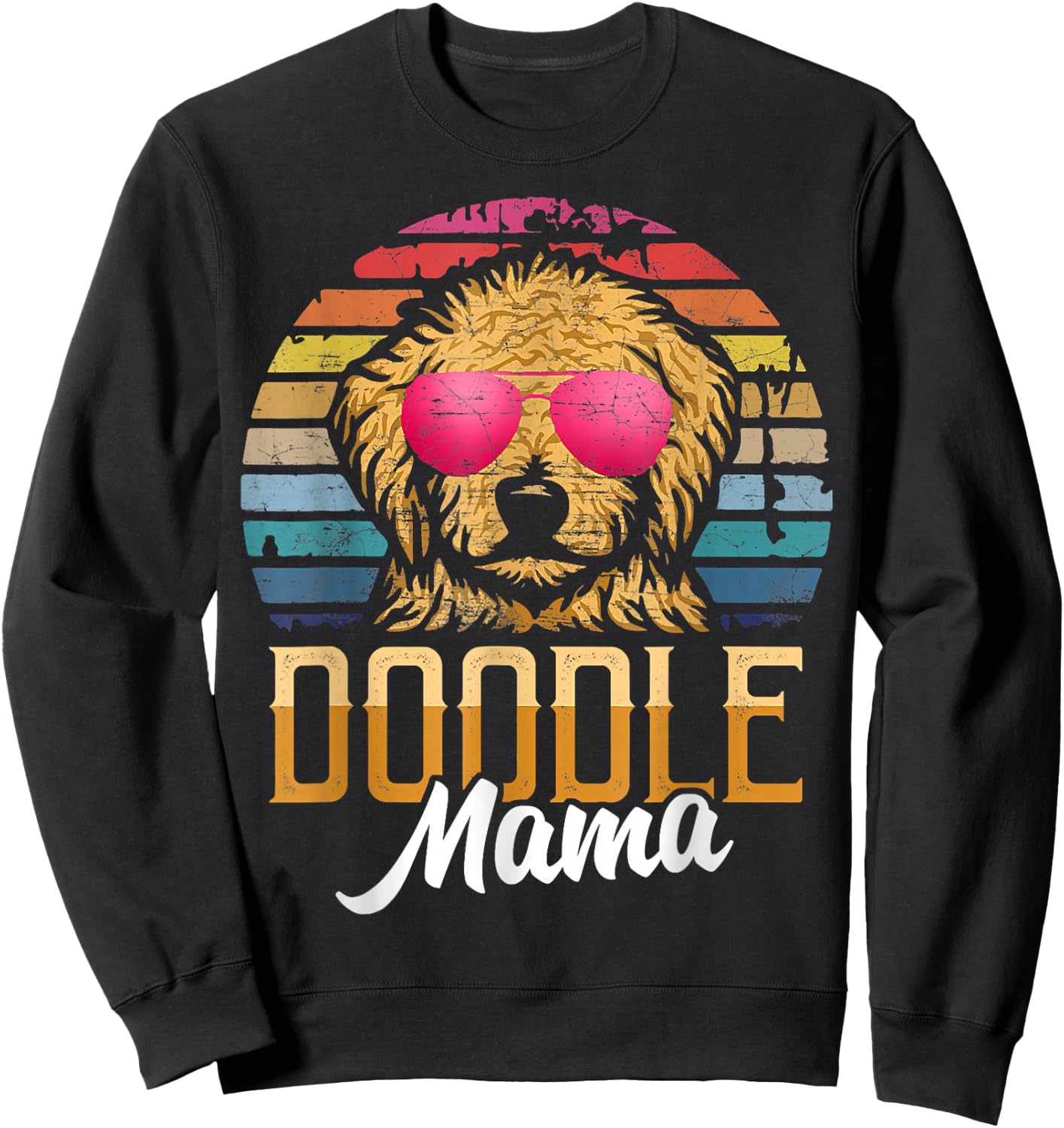 Doodle Mama Goldendoodle Mom Sweatshirt - Sweatshirt | Black