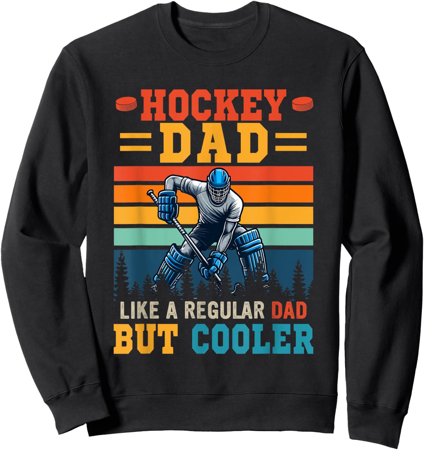 Hockey Dad Definition Cooler Vatertag Spieler Liebhaber Sweatshirt - Sweatshirt | Black