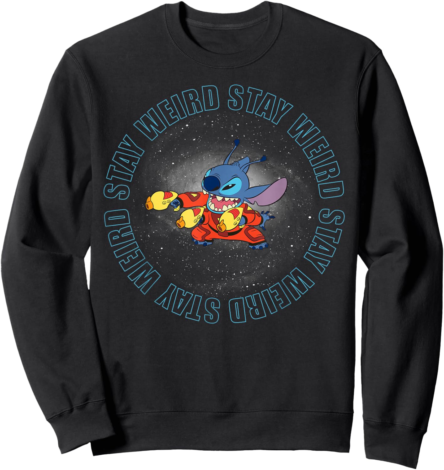 Lilo & Stitch - Stitch Space Sweatshirt - Sweatshirt | Black