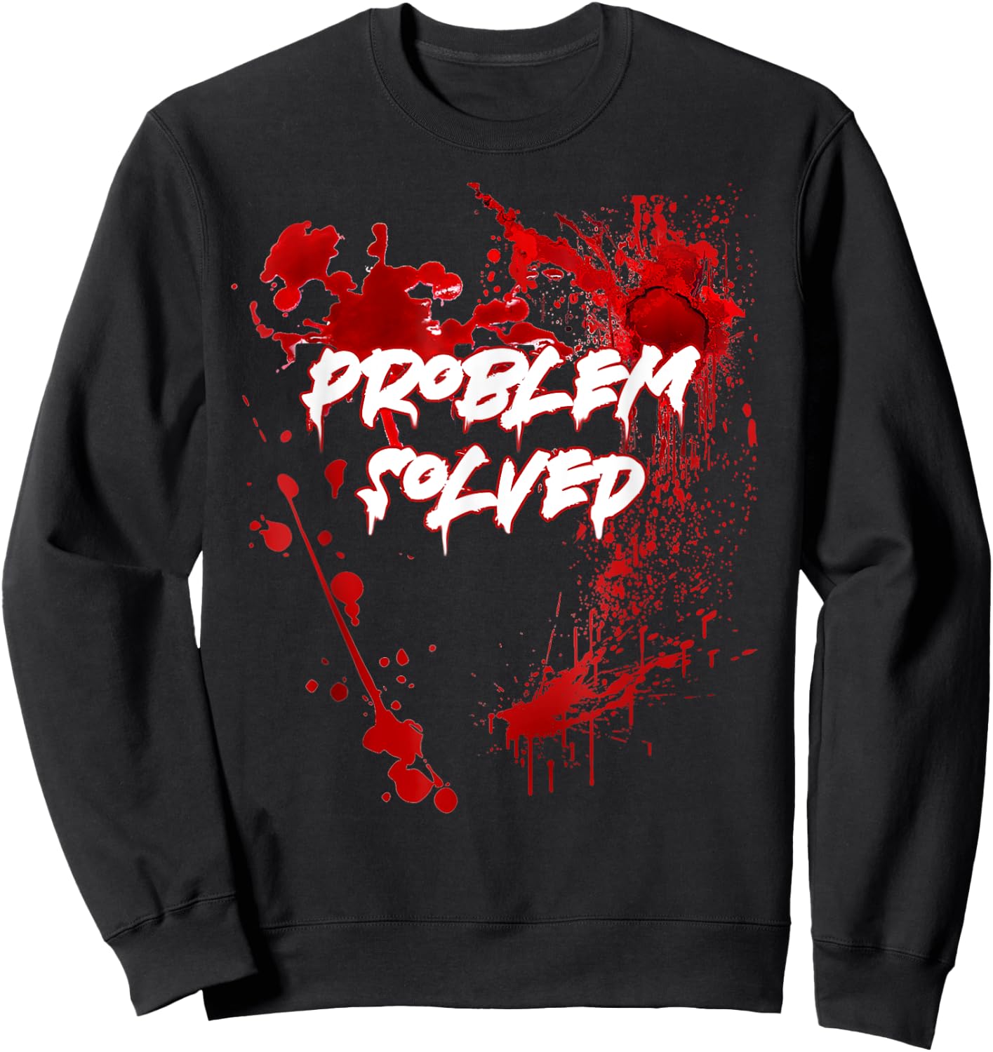 Problem Solved Halloween Sweatshirt - Sweatshirt | Black