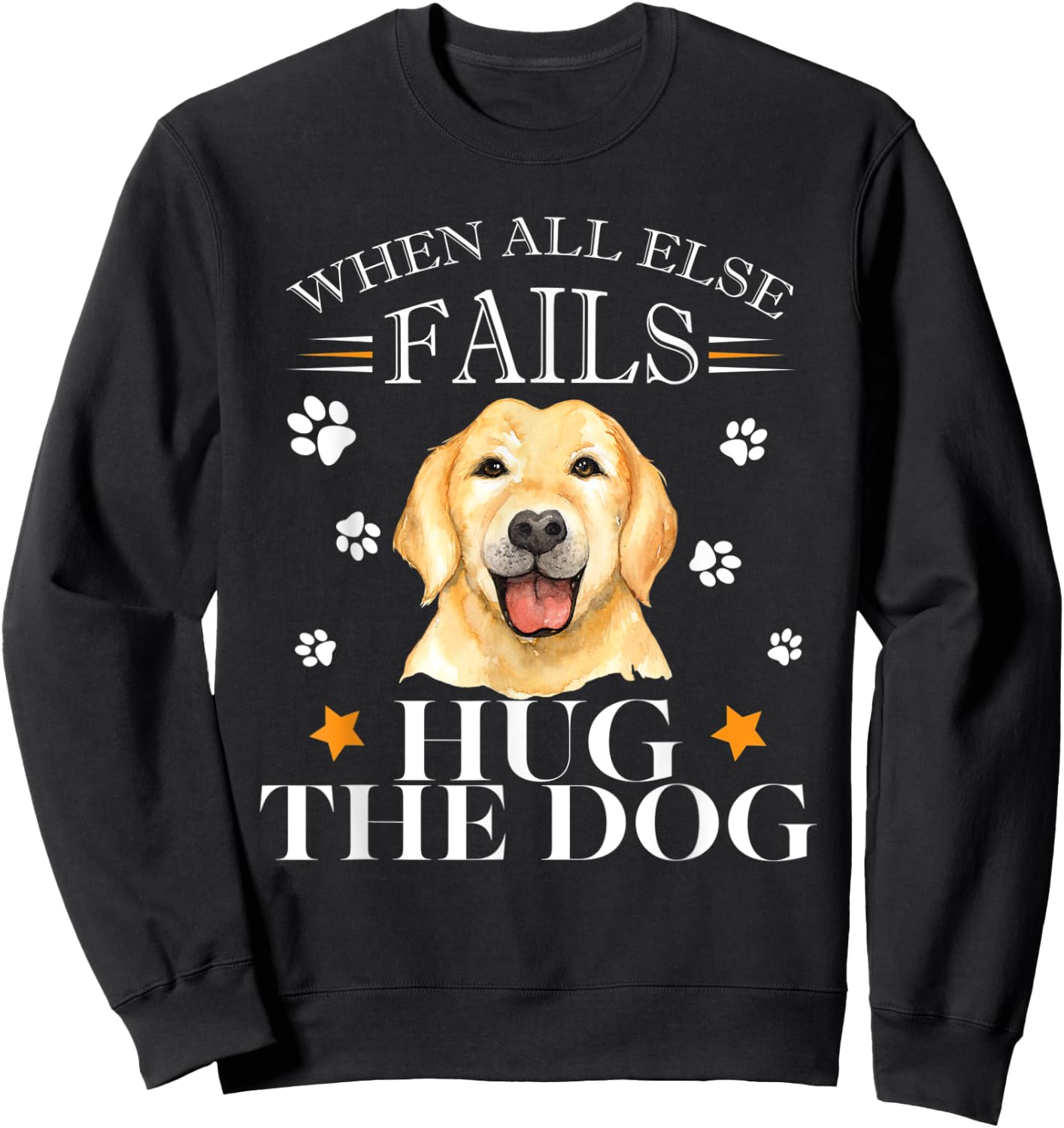 Yellow Labrador Retriever Dog Gift Love Dogs Labs Women Kids Sweatshirt - Sweatshirt | Black