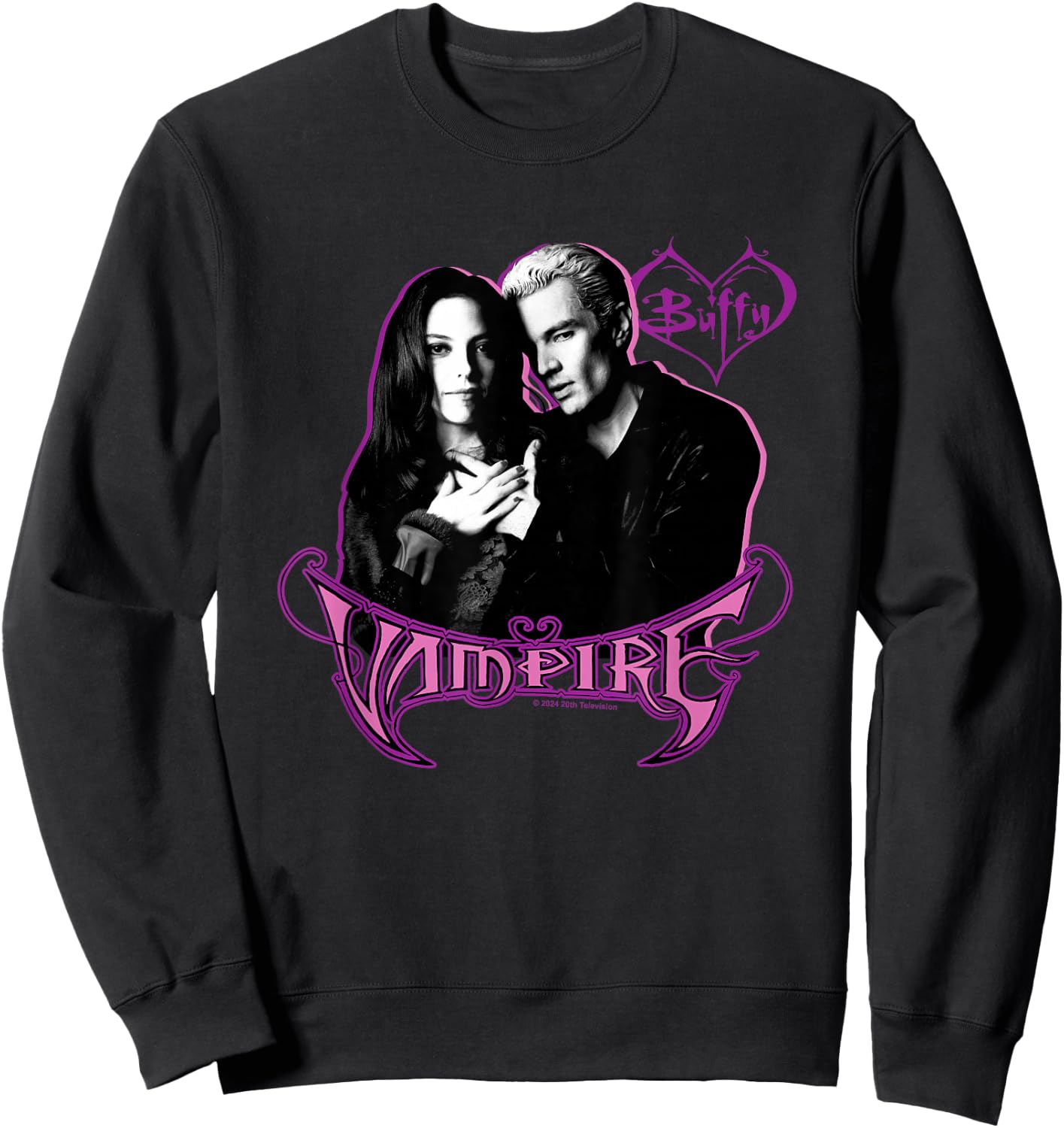Buffy The Vampire Slayer Spike & Drusilla New Portrait , Black, S Sweatshirt - Sweatshirt | Black