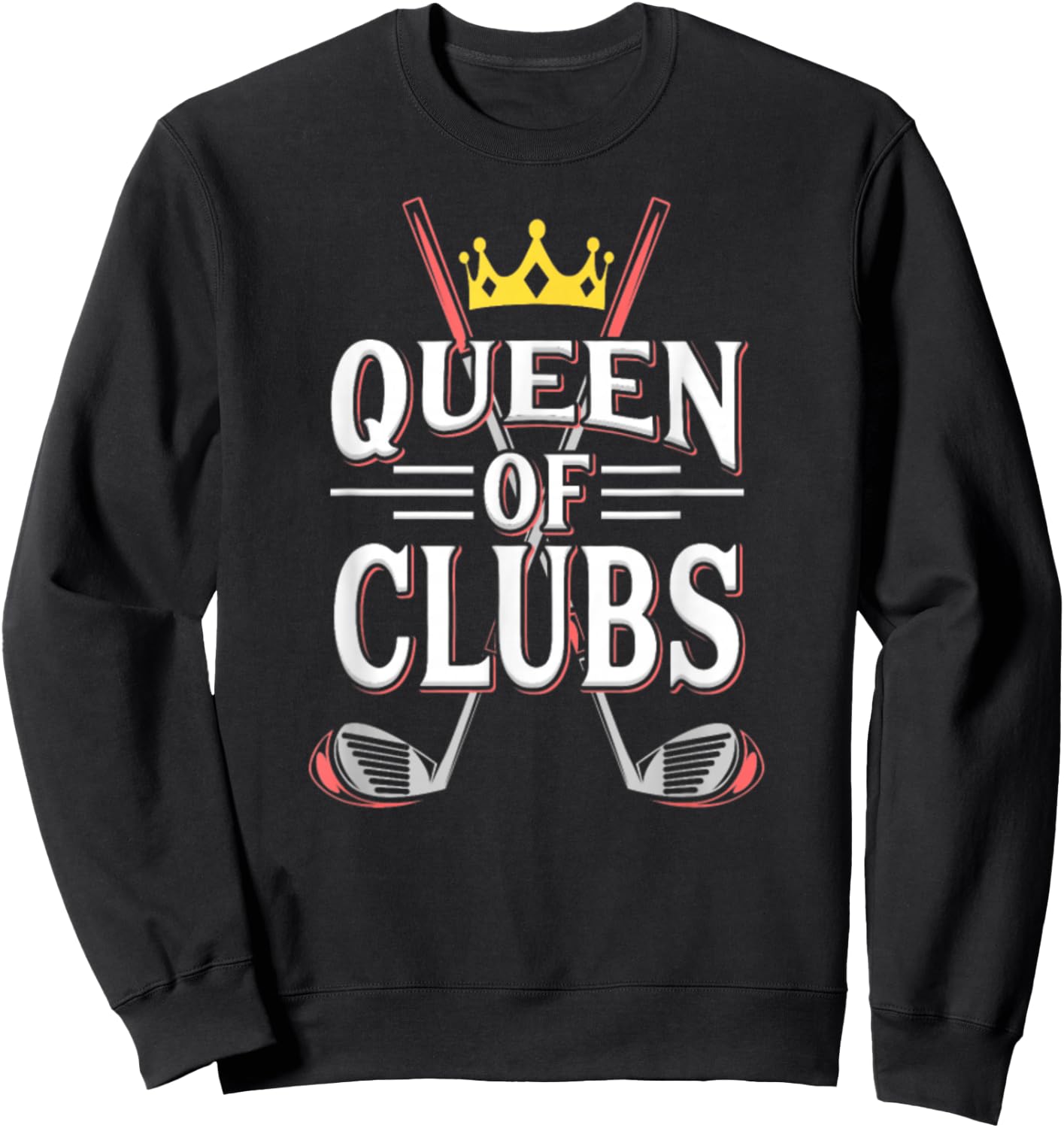 Queen Of Golf Club Sweatshirt - Sweatshirt | Black
