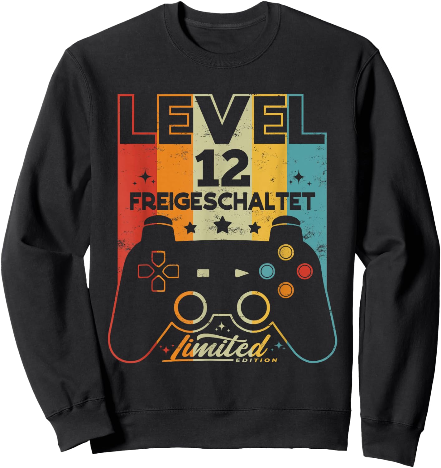 12 Years Boy Girl Gamer Born 2010 12th Birthday , black, s Sweatshirt - Sweatshirt | Black