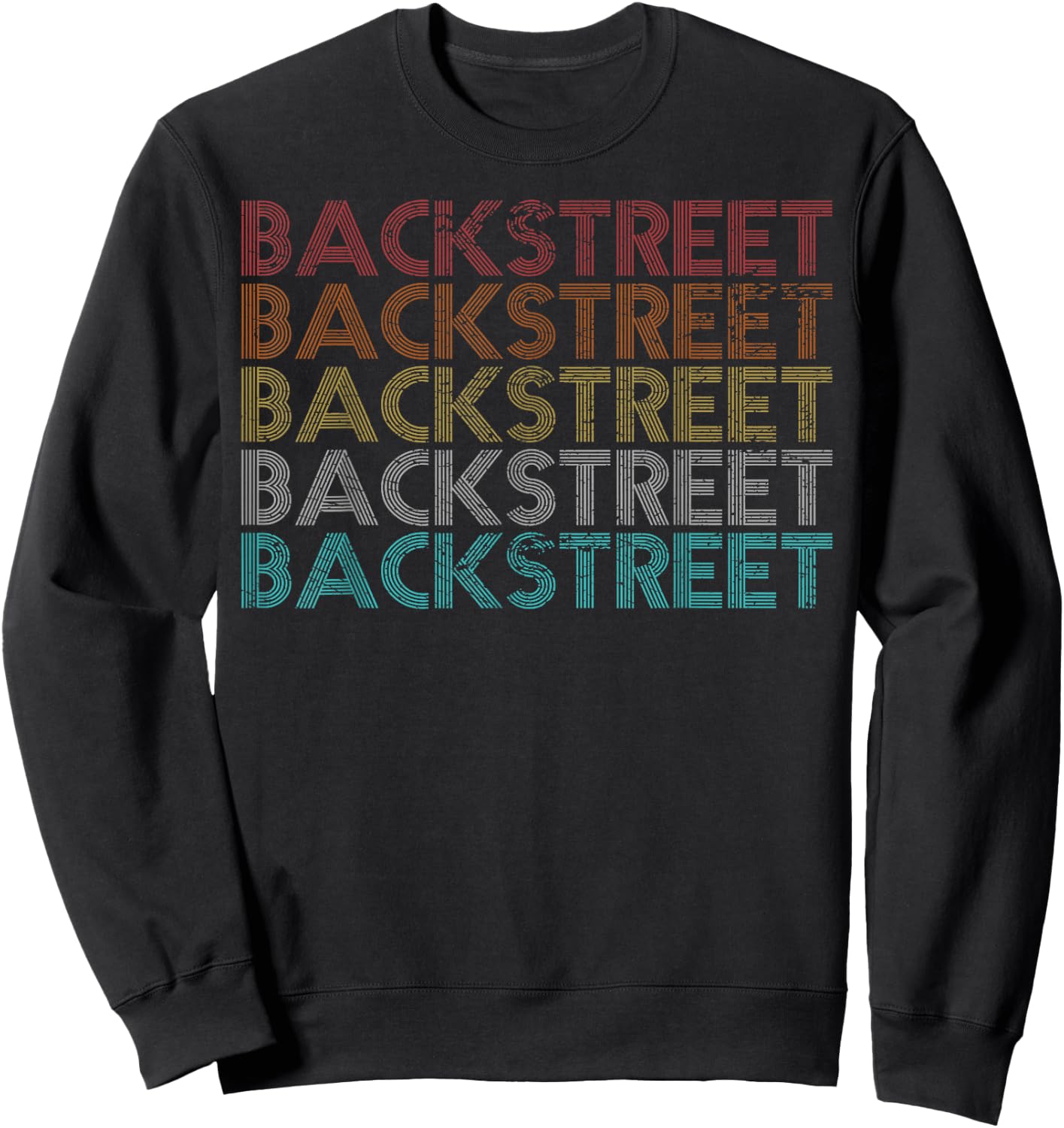 Retro Vintage Backstreet Sweatshirt - Sweatshirt | Black