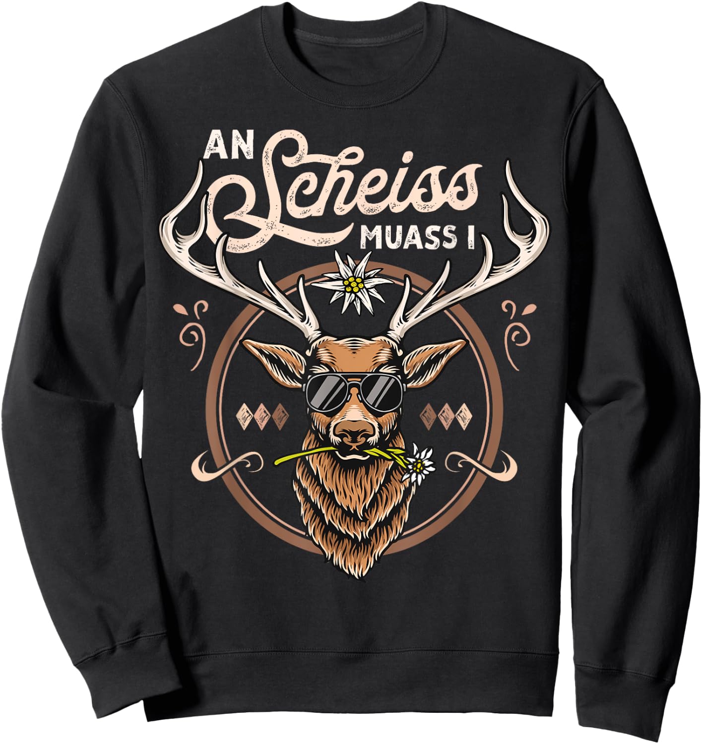 Men's Costume Shirt Outfit Suitable for Oktoberfest Costume , black Sweatshirt - Sweatshirt | Black