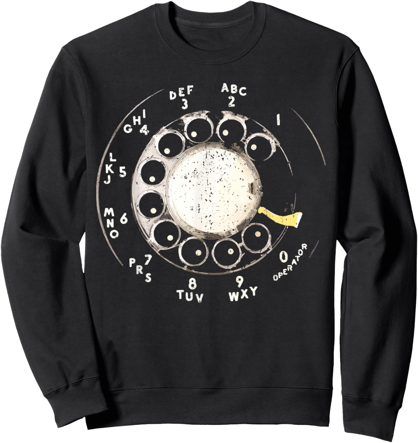 Vintage Rotary Dial Telephone Rotary Phone Sweatshirt - Sweatshirt | Black