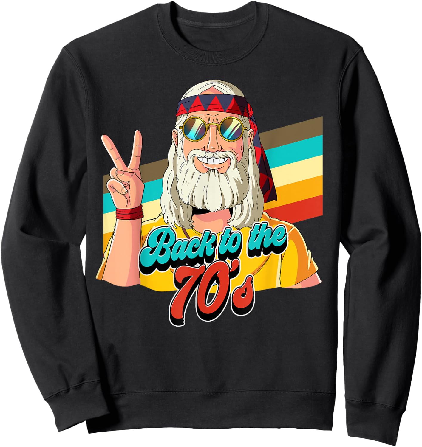 Back To The 70s , black Sweatshirt - Sweatshirt | Black