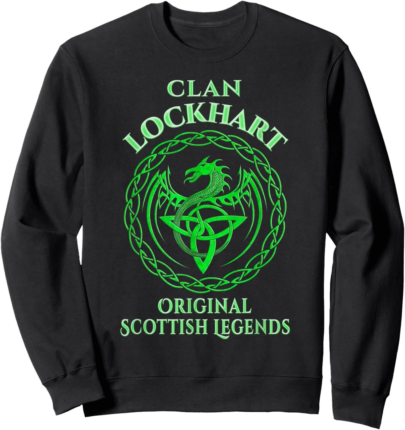 Lockhart Original Scottish Legends - Lockhart Family Sweatshirt - Sweatshirt | Black