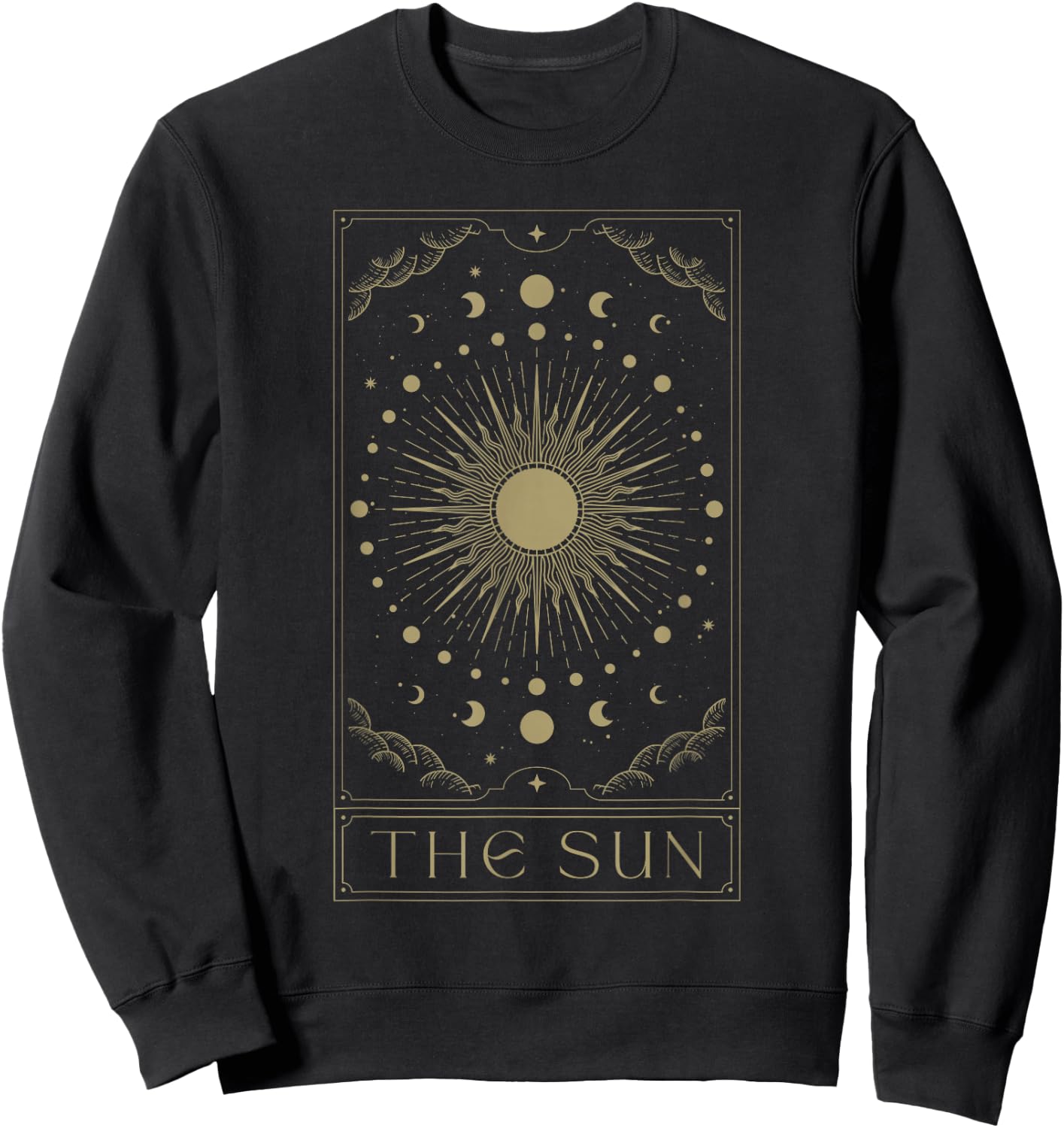 The Sun Tarot Card Esoteric Sun Gothic Witchcraft Witchy Sweatshirt - Sweatshirt | Black