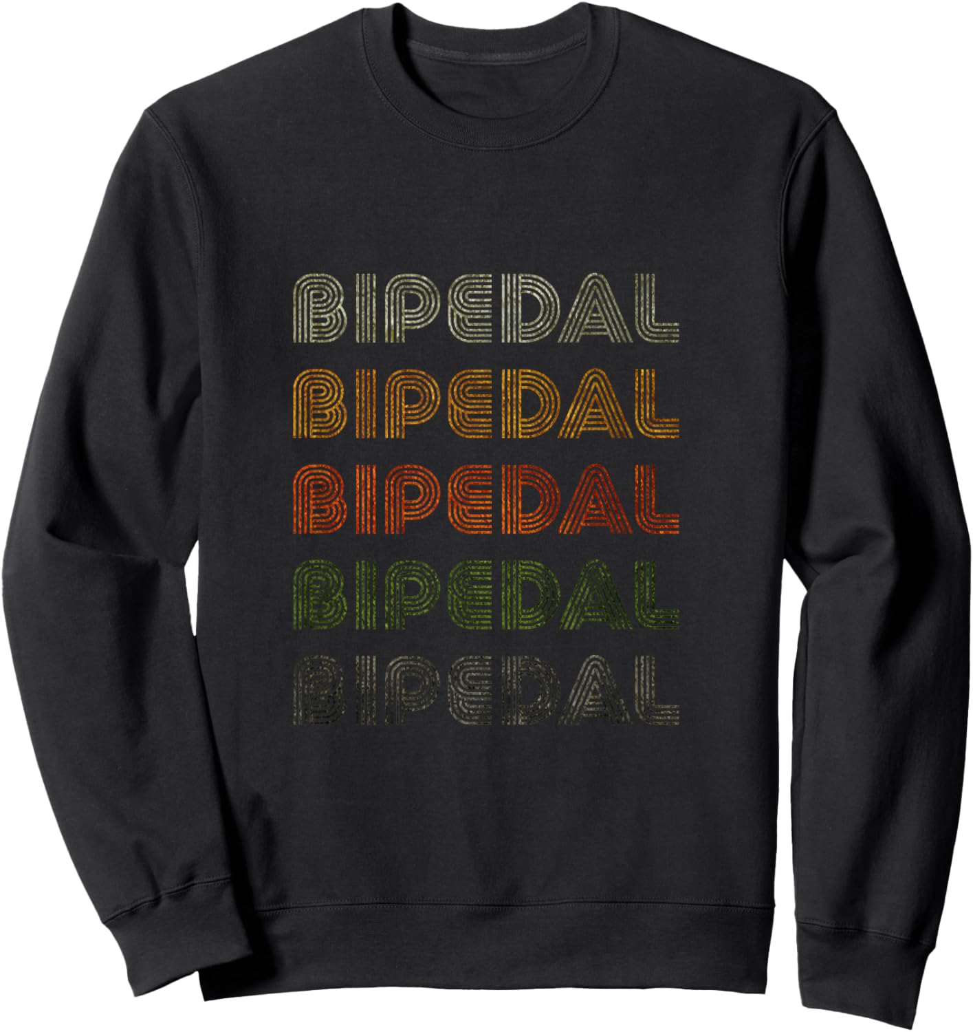 Love Heart Bipedal Grunge Vintage Style Black Bipedal Sweatshirt - Sweatshirt | Black