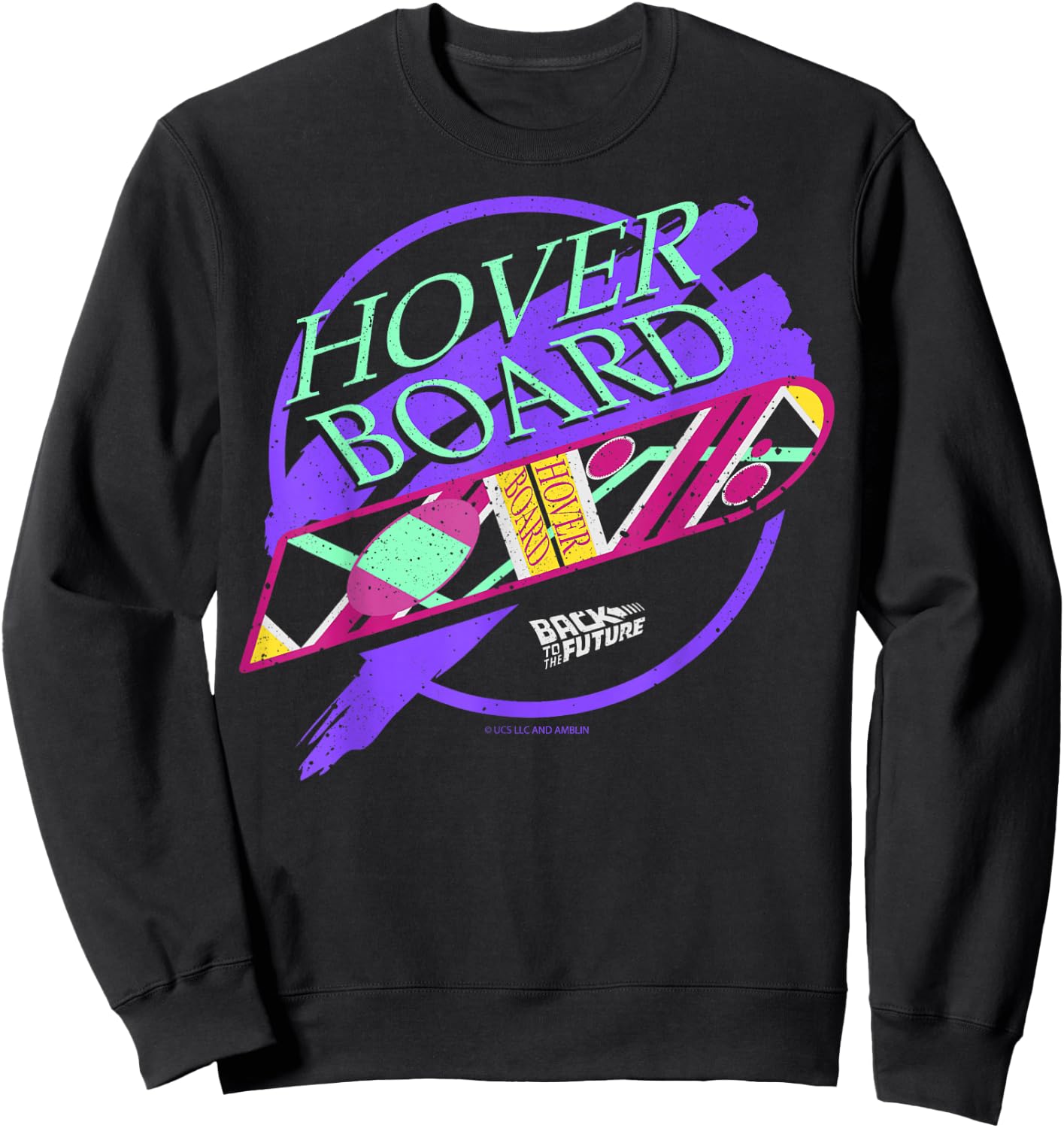 Back to The Future 35th Anniversary Hover Board Sweatshirt - Sweatshirt | Black