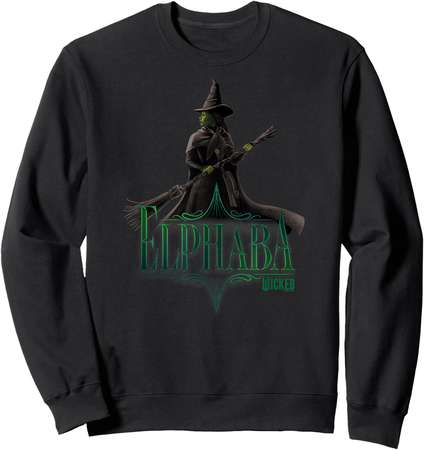 Wicked Elphaba Defying Pose , black Sweatshirt - Sweatshirt | Black