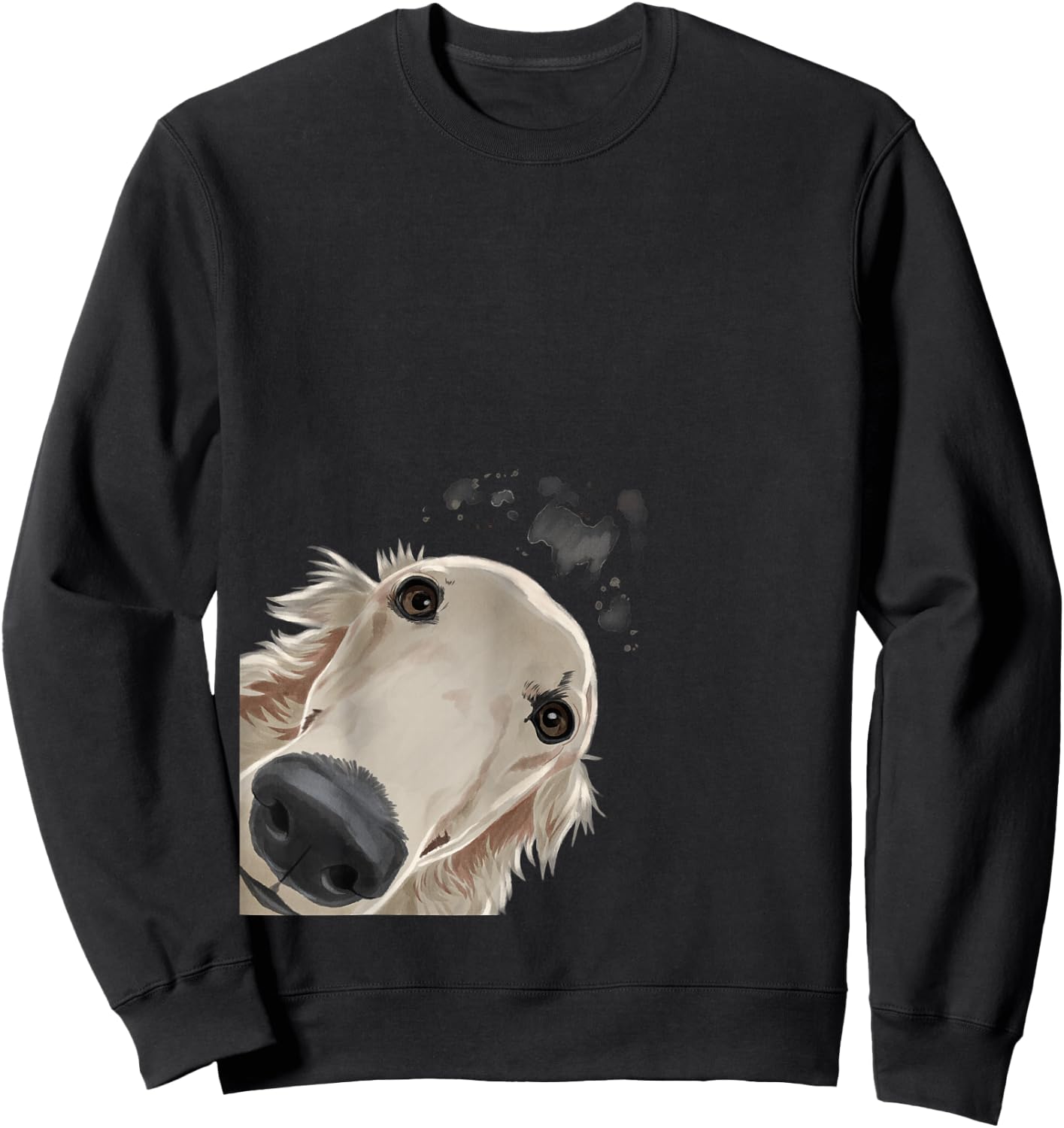 Curious Dog Barsoi Sweatshirt - Sweatshirt | Black