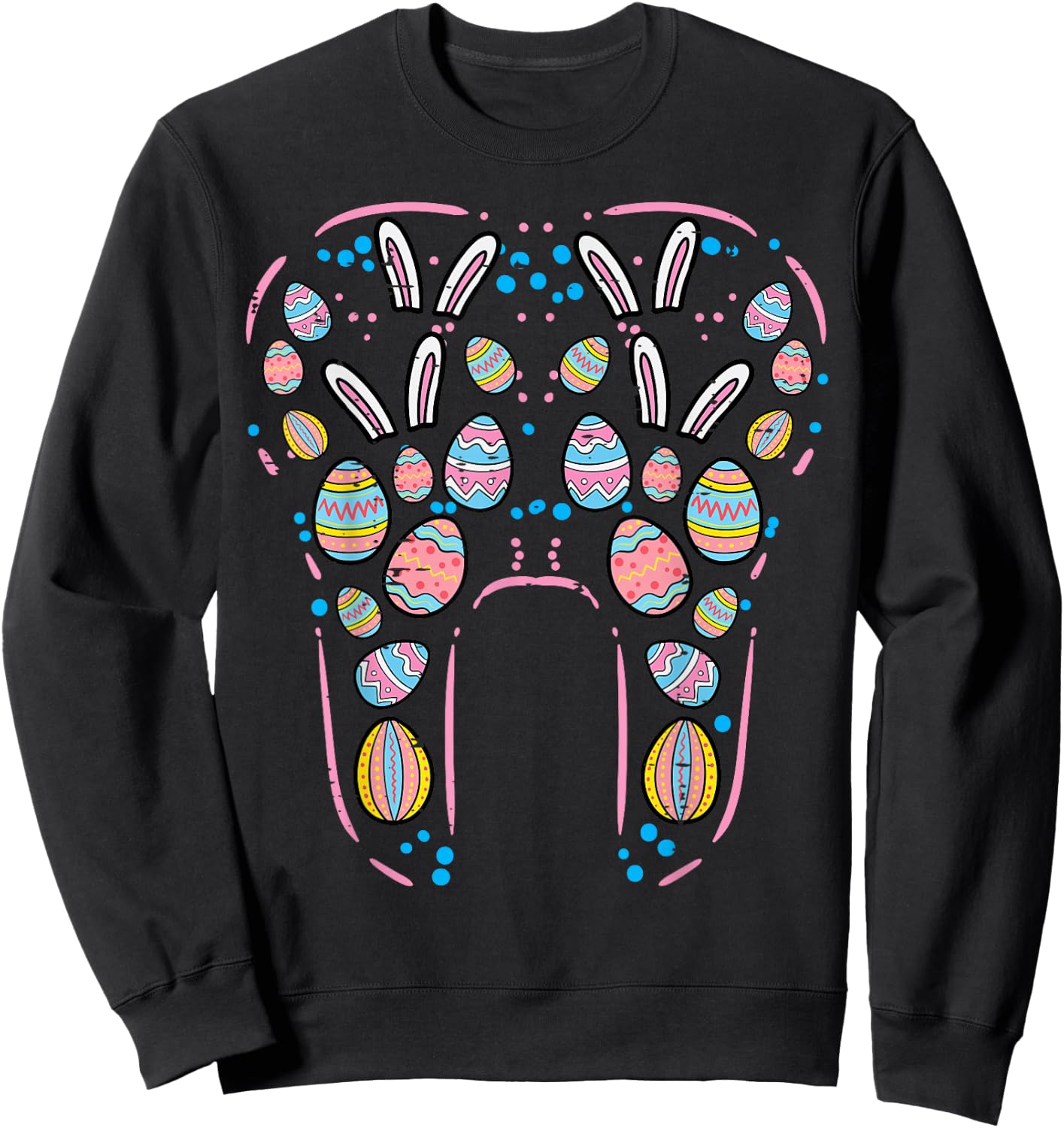 Easter Dentist Tooth Cute Teeth Dental Assistant Women Men Sweatshirt - Sweatshirt | Black