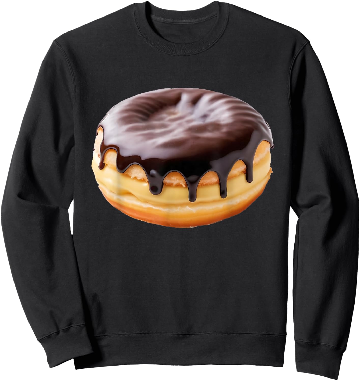 Boston Cream Donut Sweatshirt - Sweatshirt | Black