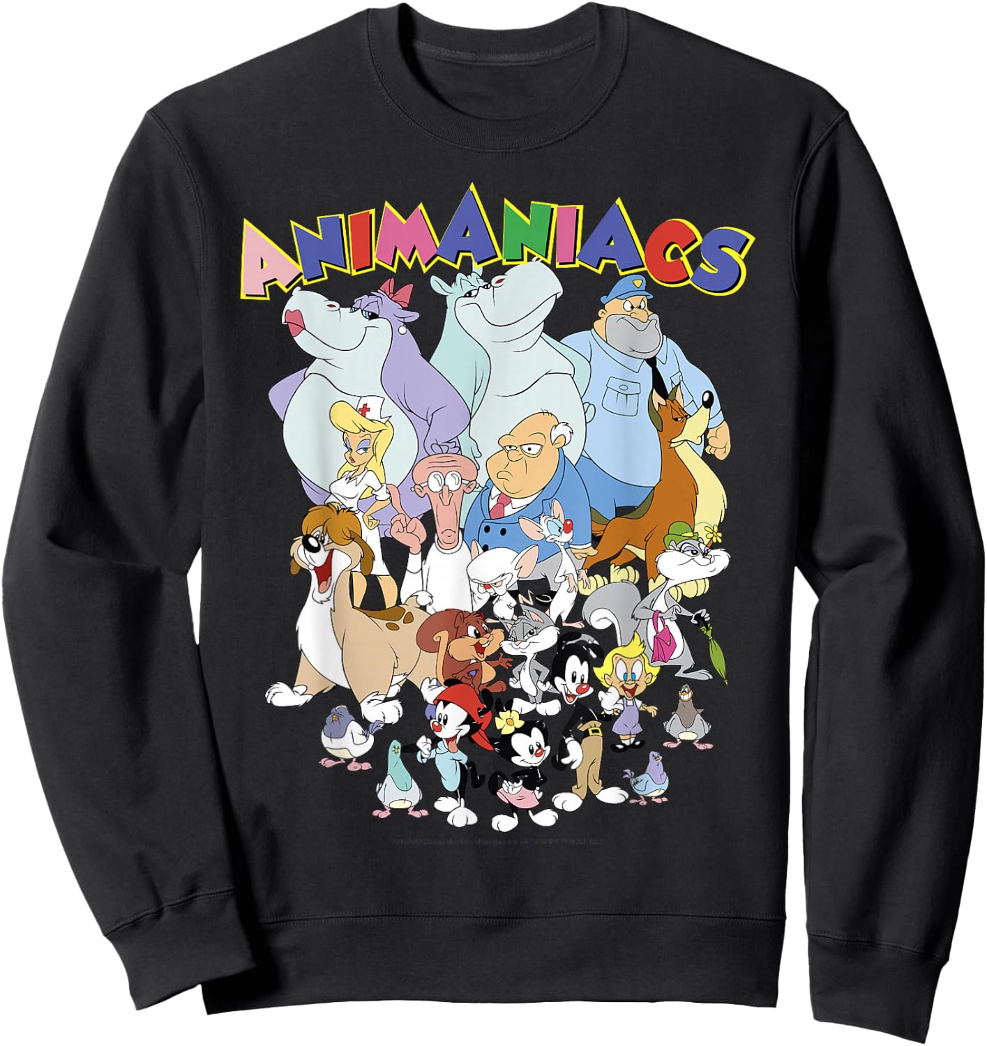 Animaniacs Group Shot Logo Sweatshirt - Sweatshirt | Black