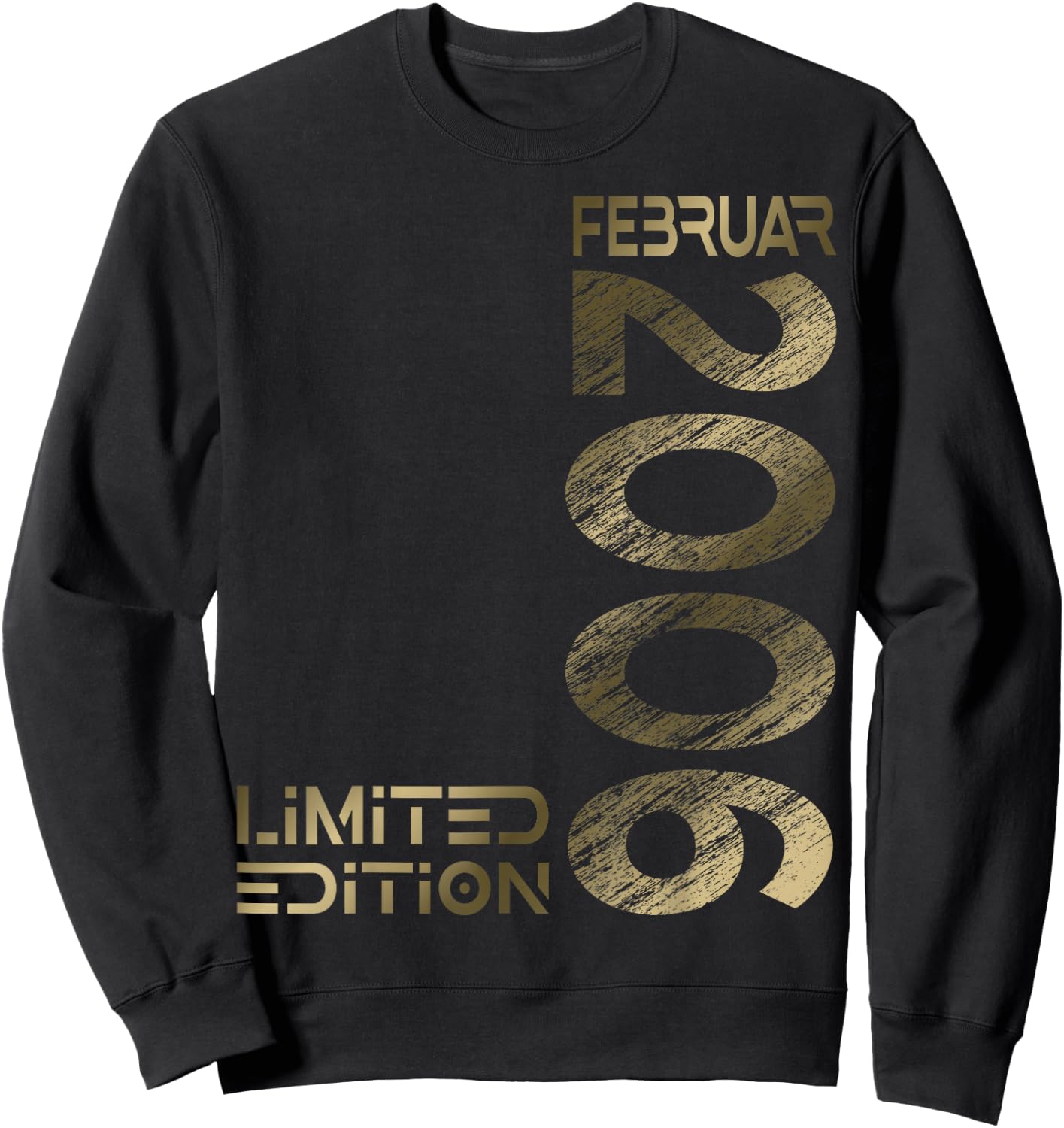 February 2006 Man Woman 18th Birthday Limited Edition , black Sweatshirt - Sweatshirt | Black