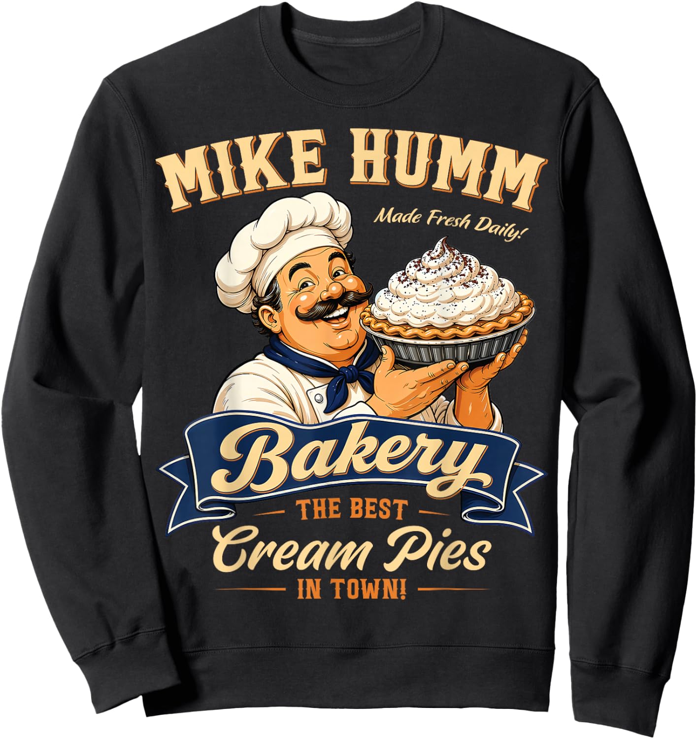 Funny Adult Humor Mike Humm Innuendo Joke Pun Gag Gifts Sweatshirt - Sweatshirt | Black
