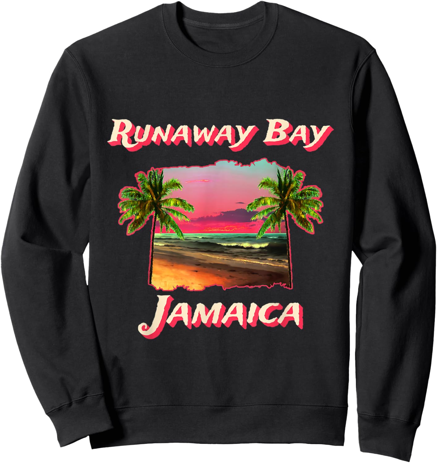Beaches Of Runaway Bay Jamaica Sweatshirt - Sweatshirt | Black
