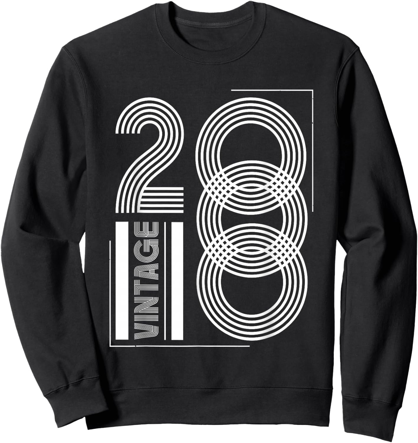 Vintage 2000 T Shirts Retro Funny 2000 Birthday Sweatshirt - Sweatshirt | Black