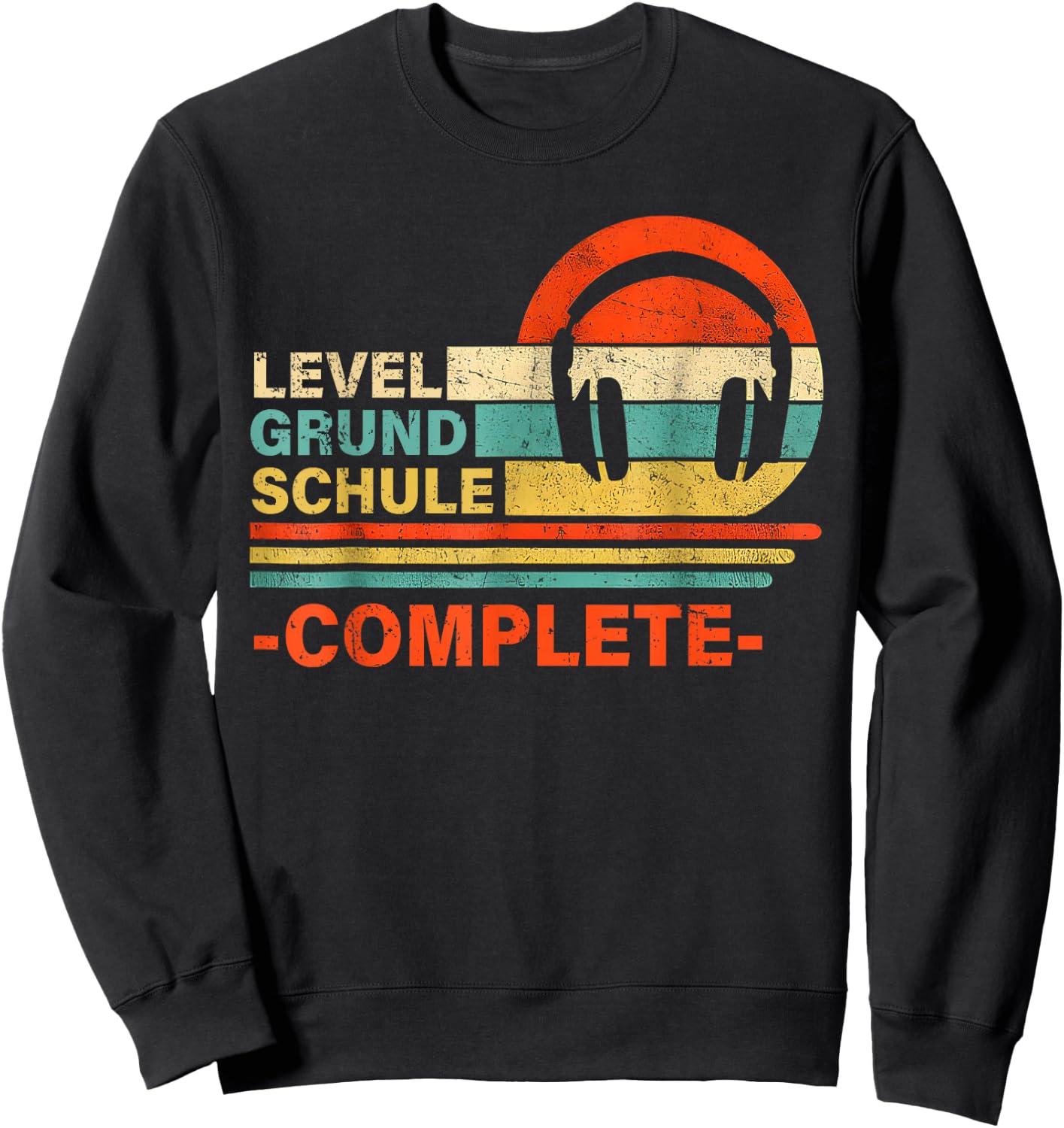 Level Grundschule Complete 4 Klasse Abschluss Schule Vorbei Sweatshirt - Sweatshirt | Black