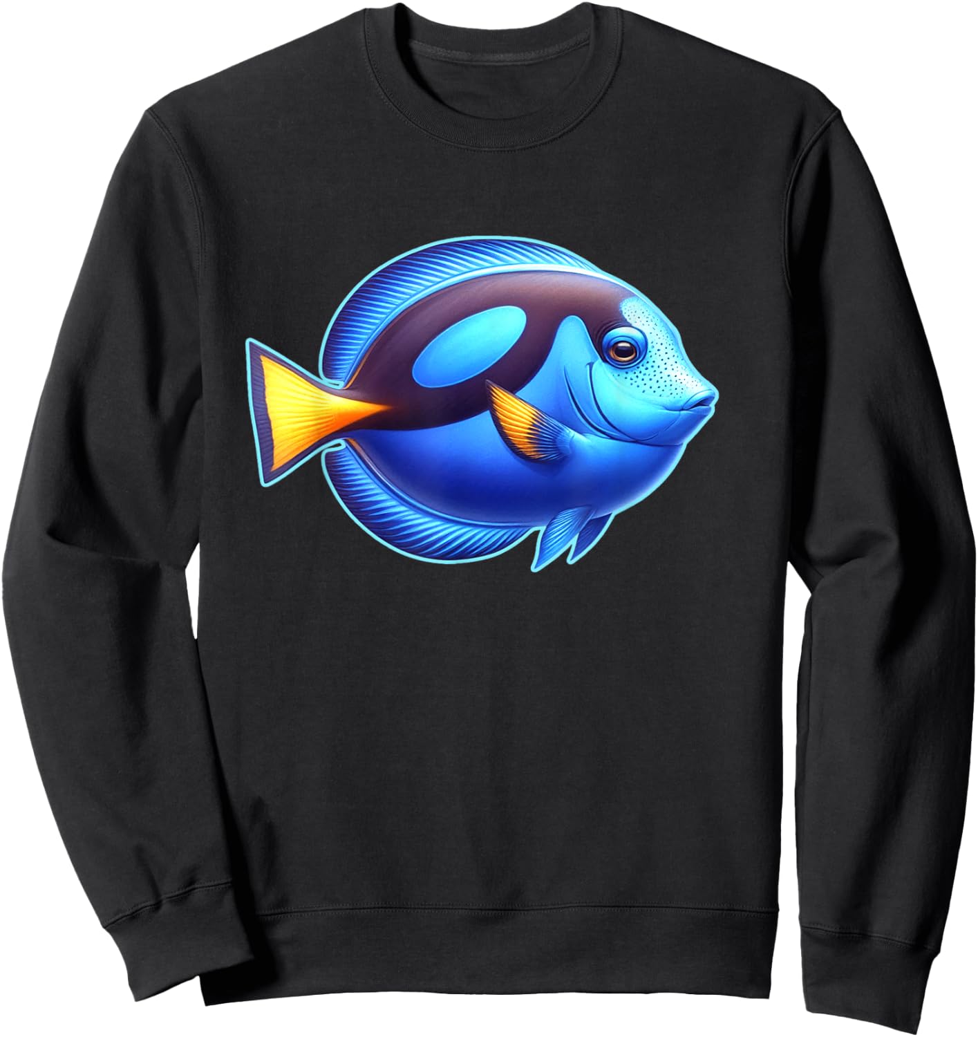 Blue Tang Fish Sweatshirt - Sweatshirt | Black
